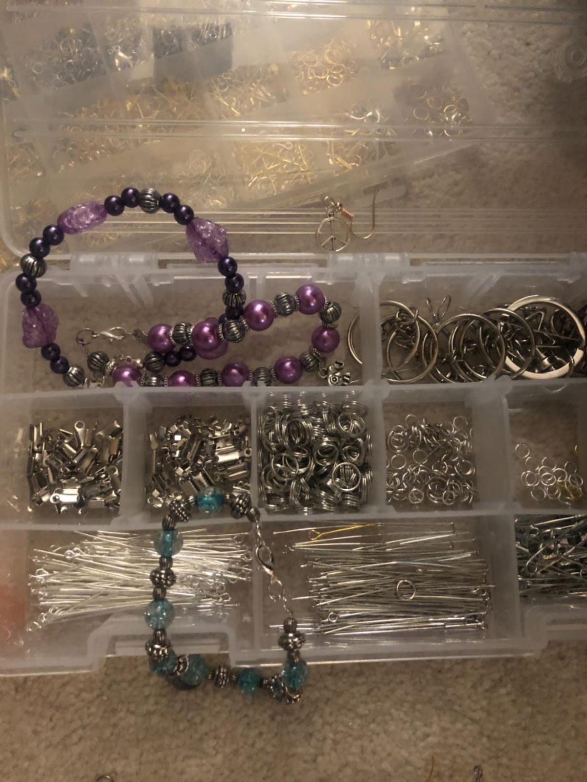 Jewelry Making Kit, 1960 pcs, Supplies Includes Beads, Instructions, Findings, Wire for Bracelet, Necklace, Earrings Making Kit for Adults by Inscraft customer photo 2
