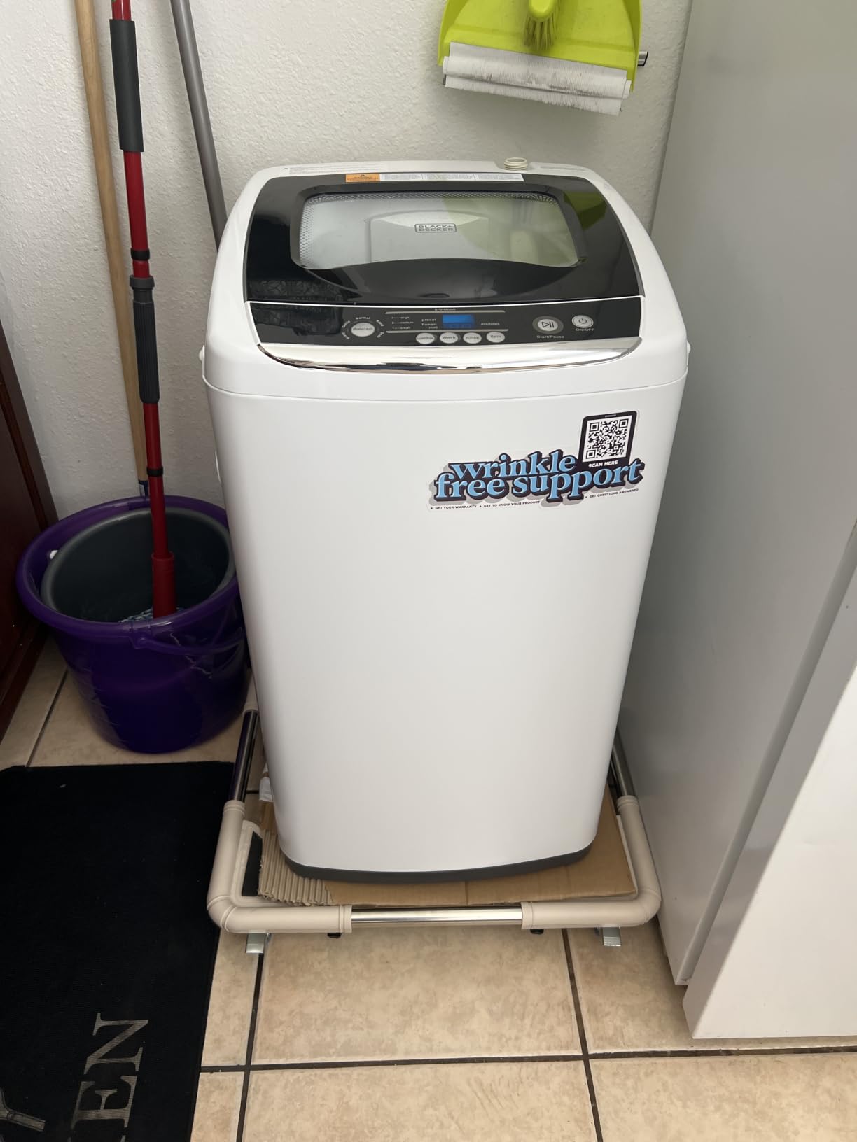 BLACK+DECKER 3.5 Cu. Ft. Portable Dryer, 13.2 lb. Capacity, 120V, BCED37 | Electric Dryer, 1500W 120V, Vented, Stainless Steel Drum, Portable Dryers for Laundry for Standard Wall Outlet customer photo 2