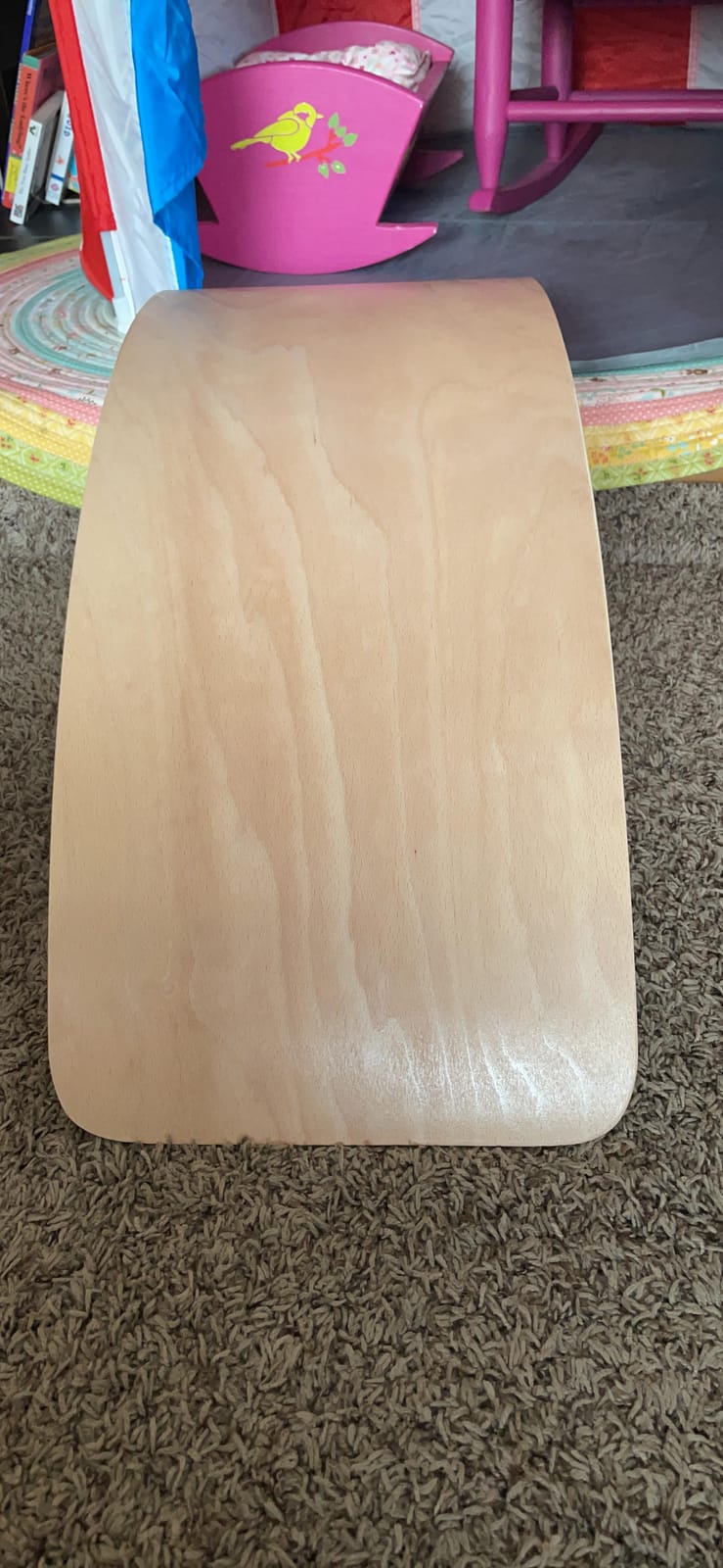 Gentle Monster Wobble Balance Board, Wooden Montessori Toy Rocker Board Natural Wood Kids Toddler Open Ended Learning Toy Yoga Curvy Board for Adult Office Classroom Christmas Gifts customer photo 1