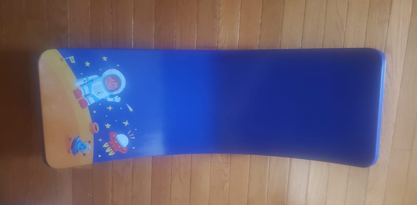 Gentle Monster Wobble Balance Board, Wooden Montessori Toy Rocker Board Natural Wood Kids Toddler Open Ended Learning Toy Yoga Curvy Board for Adult Office Classroom Christmas Gifts customer photo 2