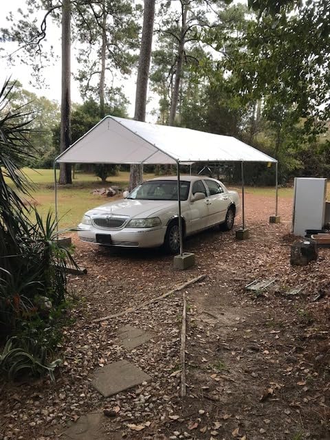 Outsunny 10'x20' Carport Outdoor Heavy Duty Galvanized Car Canopy White | Party Tent, Anchor Kit, 3 Reinforced Steel Cables customer photo 1