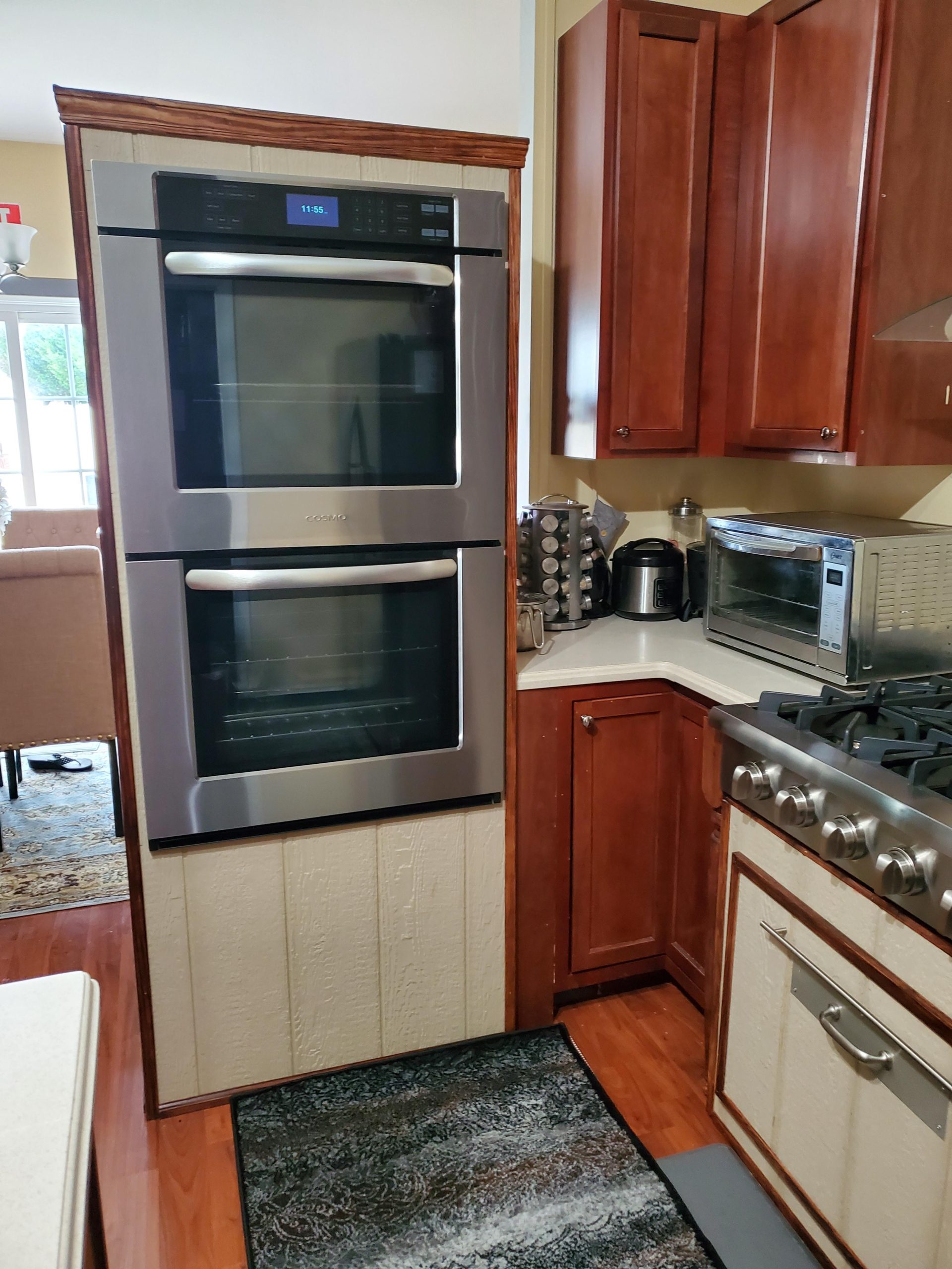 30 in. Haven Coll Double Electric Wall Oven, True Convection, Stainless | Cosmo COS-30EDWC Blue Porcelain, Self Clean Function, 7 Oven Functions, Digital Display, Interior Lighting customer photo 1