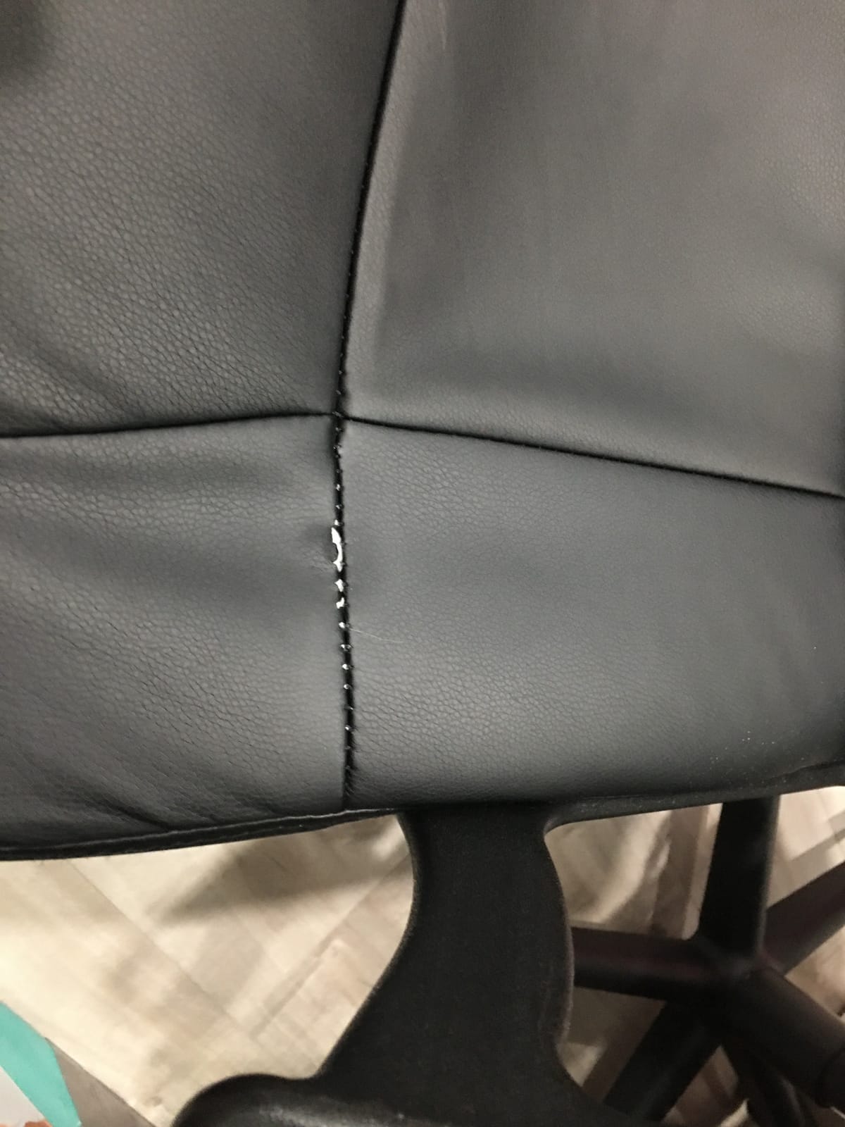 Flash Furniture LeatherSoft Office Chair with Arms, Black customer photo 2