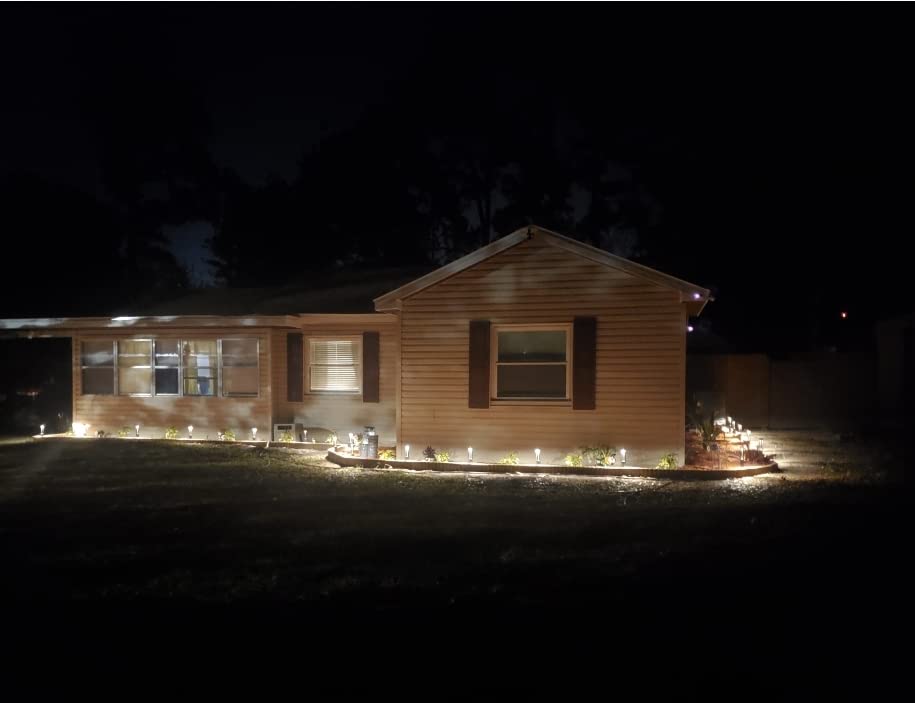 LEONLITE 12-Pack 3W LED Low Voltage Path Lights Aluminum 3000K Black | Landscape Pathway Lights, Outdoor Landscape Lighting for Driveway, Garden customer photo 1