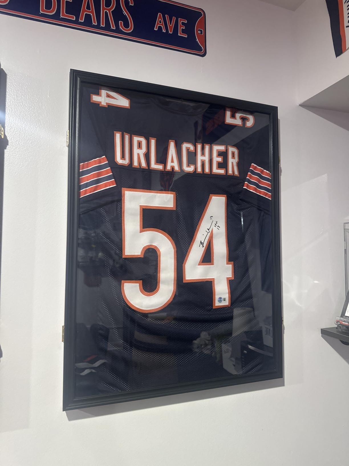 Black Jersey Frame Display Case Lockable Shadow Box with UV Acrylic | Fits Baseball, Basketball, Football, Soccer, Hockey Jerseys, Uniforms & Sports Shirts, Hanger & Pin Board Display Options customer photo 2
