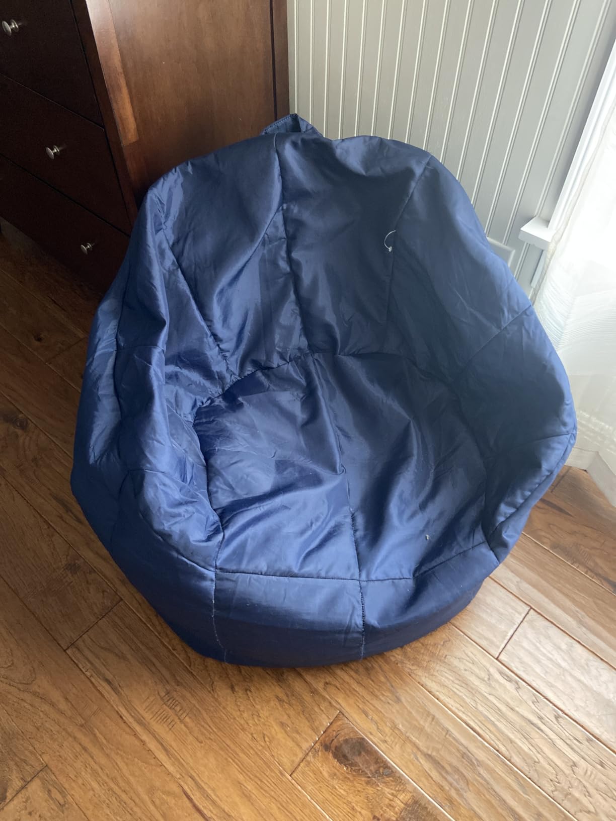 Big Joe Milano Bean Bag Chair for Kids, Teens, Adults, Durable Easy-Clean Navy Smartmax, Lightweight Seat for Reading Nook and Gaming, 2.5 Foot Refillable customer photo 2
