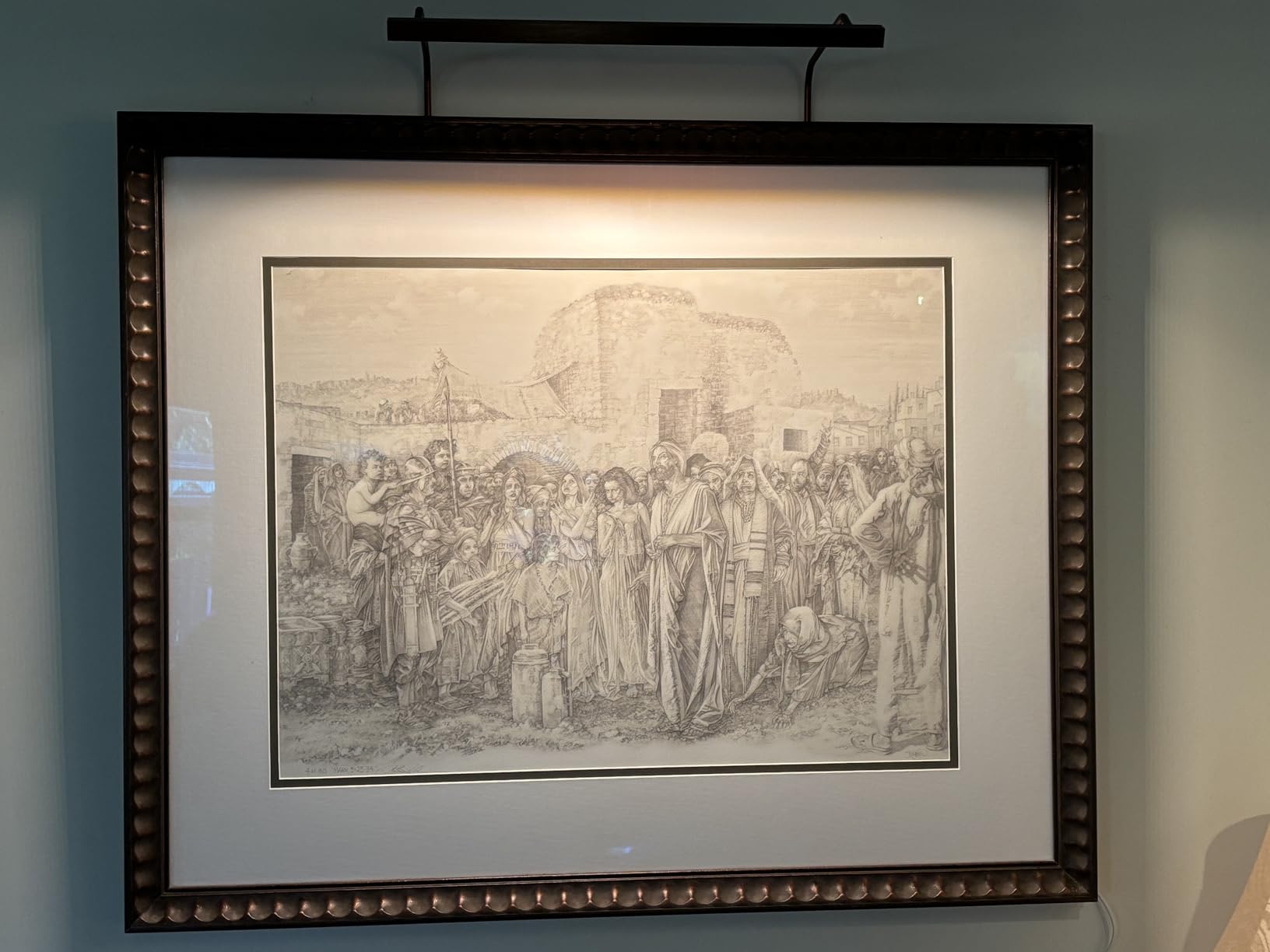 Plug-in Vision Series LED Fine Art and Picture Light | Remote Controlled, Many Sizes & Finishes, 2700K or 3000K, 95+ CRI, Built in USA of Fine Materials, Discreet Design customer photo 1