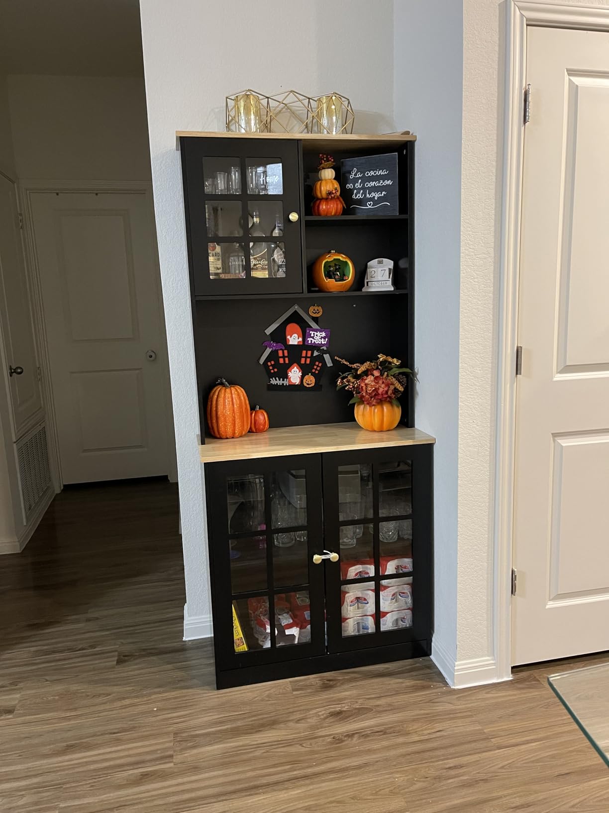 HOMCOM Kitchen Pantry Storage Cabinet 72
