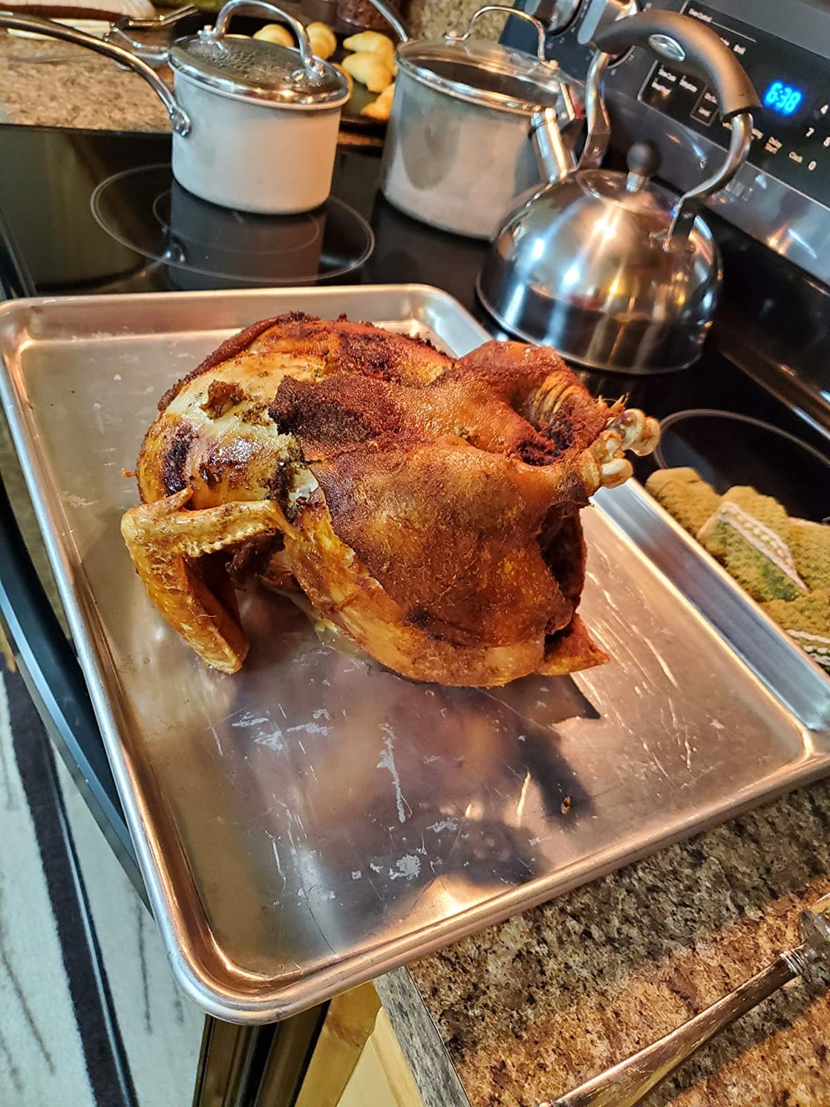 Masterbuilt 3-in-1 10 Liter XL Electric Turkey Fryer plus Boiler and Steamer Combination with Drain Basket and Breakaway Safety Cord in Stainless Steel customer photo 1