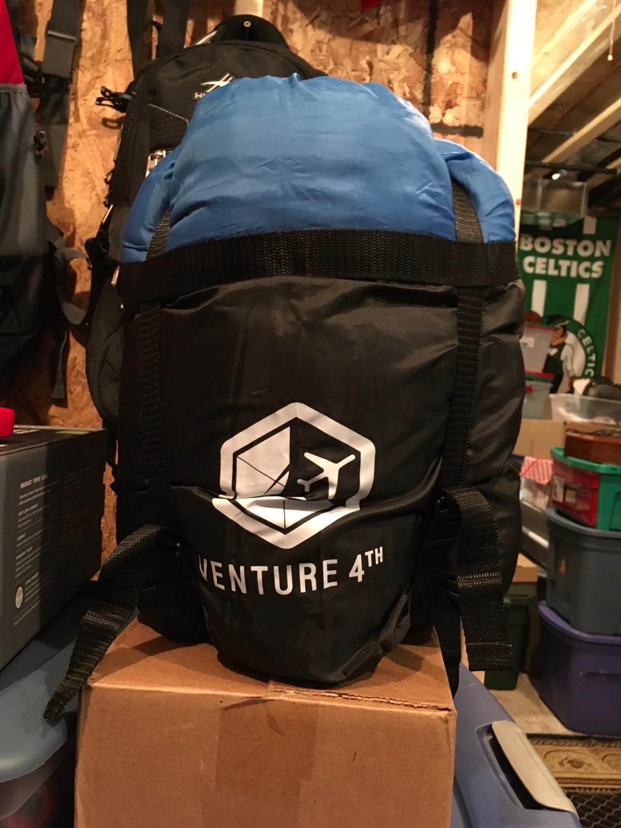 VENTURE 4TH Backpacking Sleeping Bag for Camping - Single, XXL & Double | Water-resistant, breathable polyester. Compresses into included stuff sack for easy carry. Warm & Cold Weather Options. customer photo 2