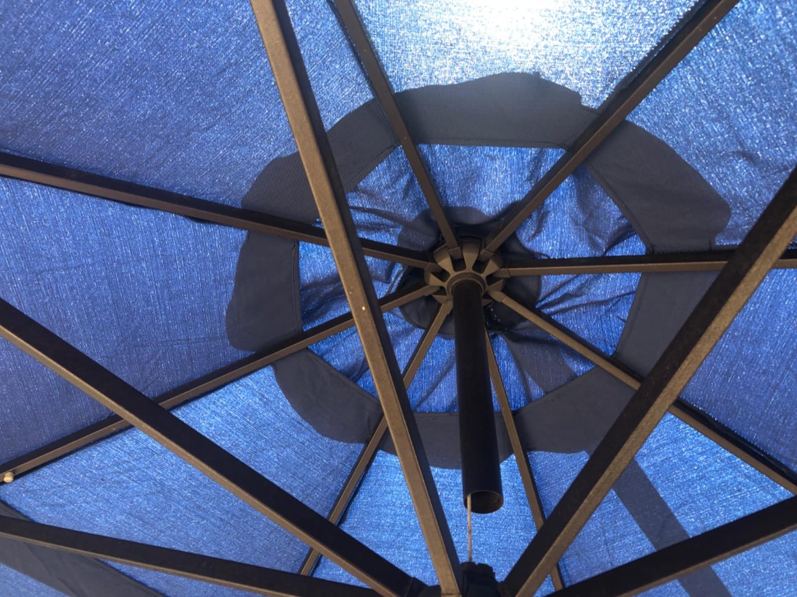 Formosa Covers 11ft Double Vented Patio Umbrella Replacement Canopy 8 Ribs Durable Olefin - UV Protective and Water Resistant Strong Outdoor Patio Umbrella Canopy (Canopy Only) (Navy Olefin) customer photo 1