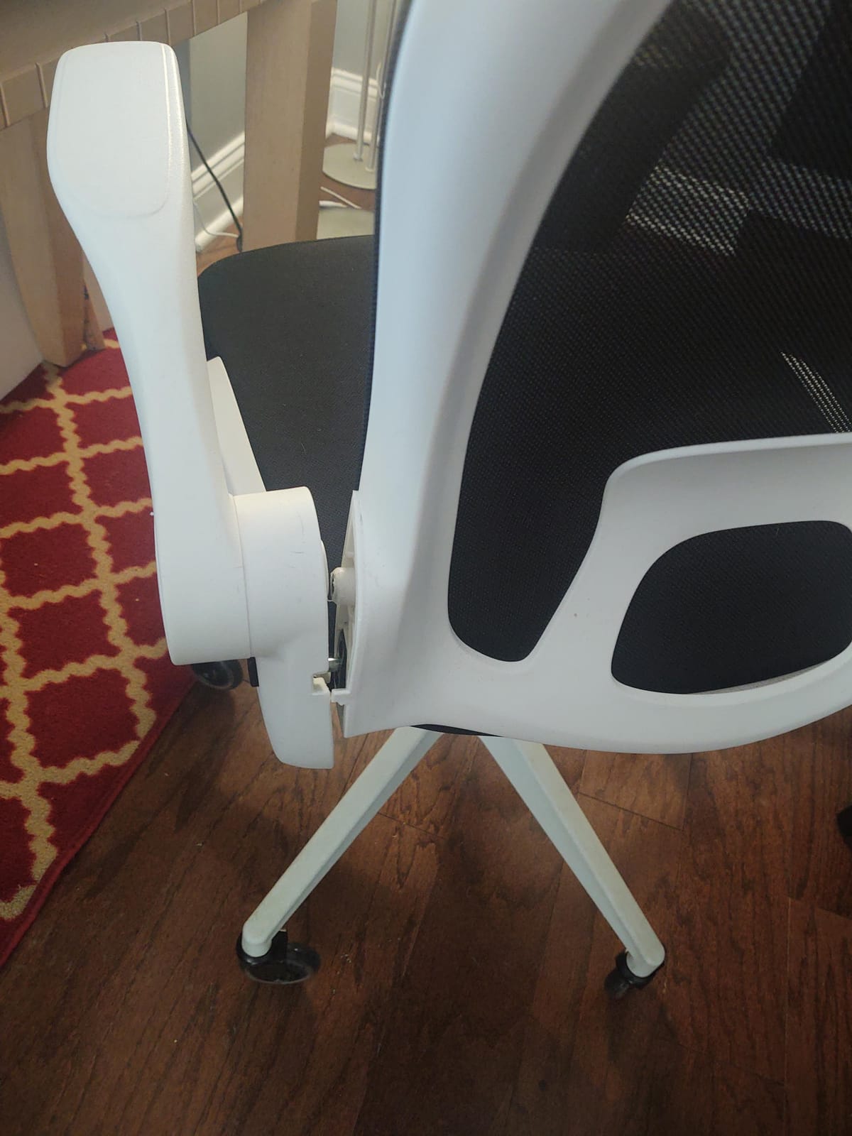 IPKIG Foldable Office Chair - Home Office Desk Chairs with Wheels and Flip-Up Arms - Ergonomic Backrest Mesh Computer Chair customer photo 1