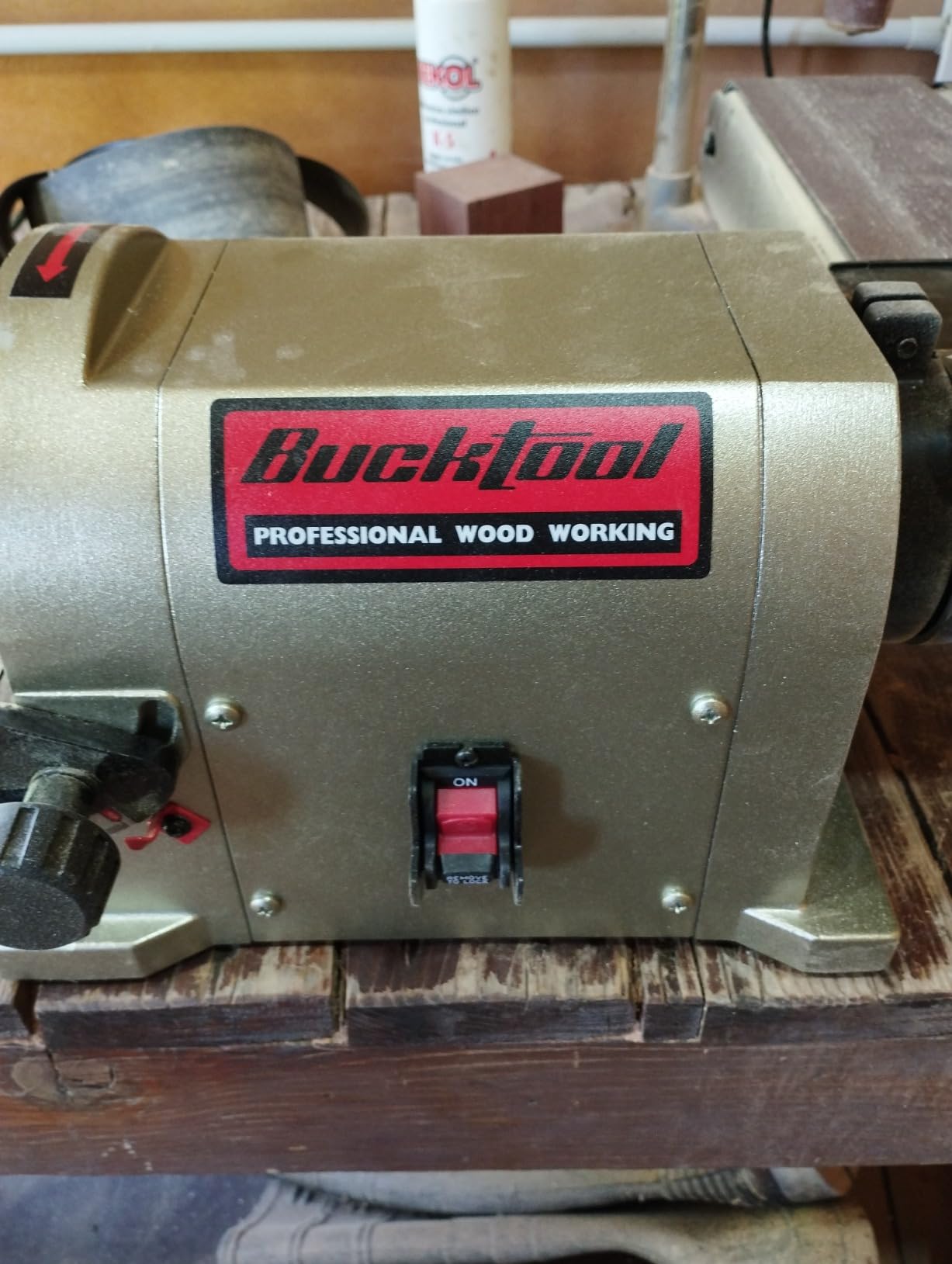BUCKTOOL Bench Belt Disc Sander for Woodworking, 4x36