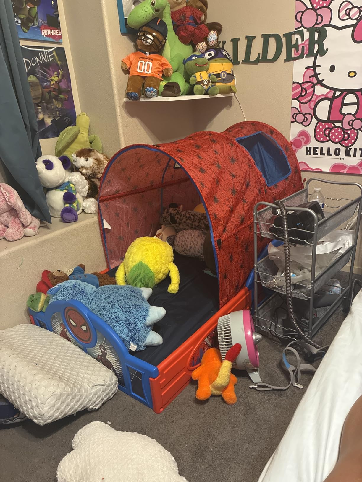 Marvel Spider Man Sleep and Play Toddler Bed with Tent by Delta Children customer photo 2