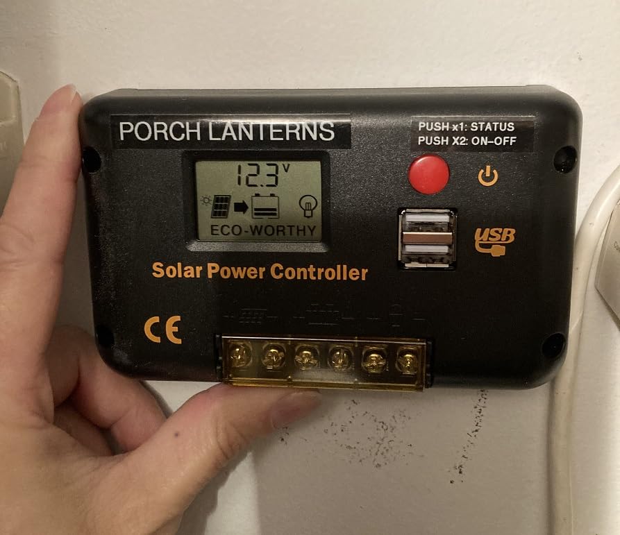 ECO-WORTHY 30A 12/24V PWM Solar Charger Controller with Bluetooth | Solar Panel Battery Intelligent Regulator with Dual USB Ports Auto,Negative Ground for 12V/24V Lithium,Lead-Acid,Gel Battery customer photo 2