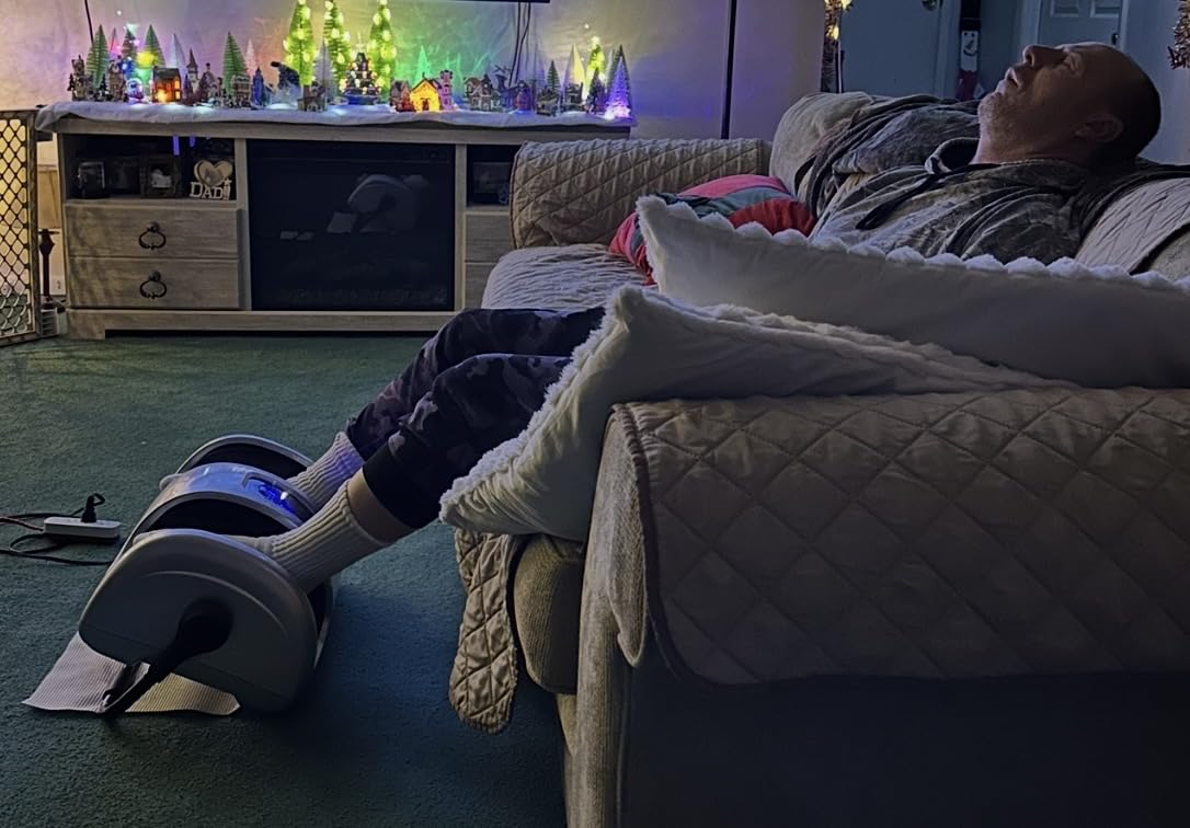 Best Choice Products Shiatsu Foot Massager with Heat for Plantar Fasciitis & Neuropathy, Kneading Foot & Calf Massager with Remote, 360° Adjustable Handle customer photo 2