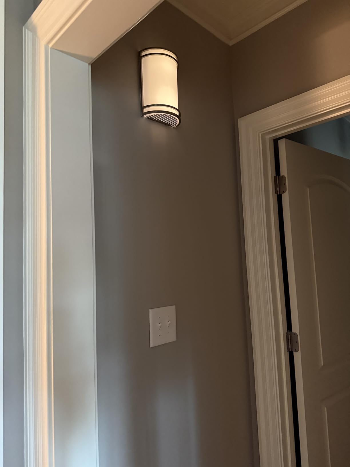 ASD Indoor LED Wall Sconce Lights - 10 Inch 15W Brushed Nickel Modern LED Wall Sconces Hardwired - ETL Dimmable 3000K 4000K 5000K Adjustable Sconce Light Fixture for Bedroom, Hallway customer photo 1