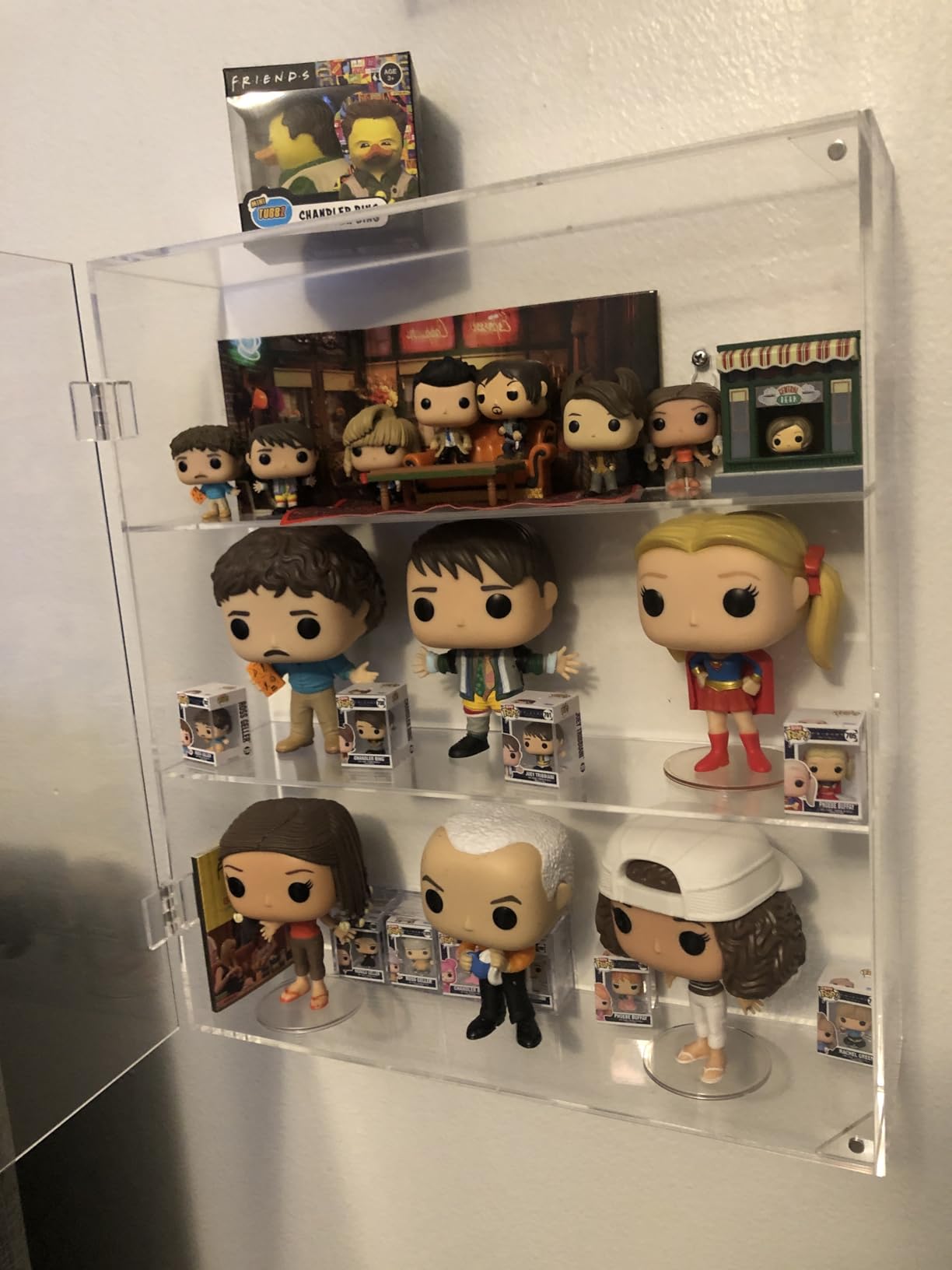 5 Tiers Acrylic Display Case for Mini Funko Pop on Wall or Desktop | 15.7