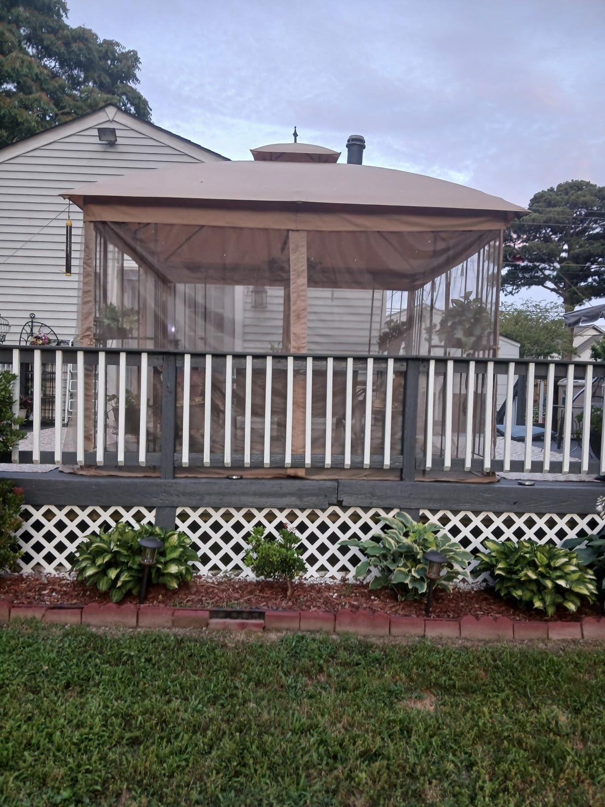 CoastShade Universal Replacement Canopy Mosquito Netting Screen Sidewalls Only for 10' x 10' Gazebo Canopy, Black customer photo 1