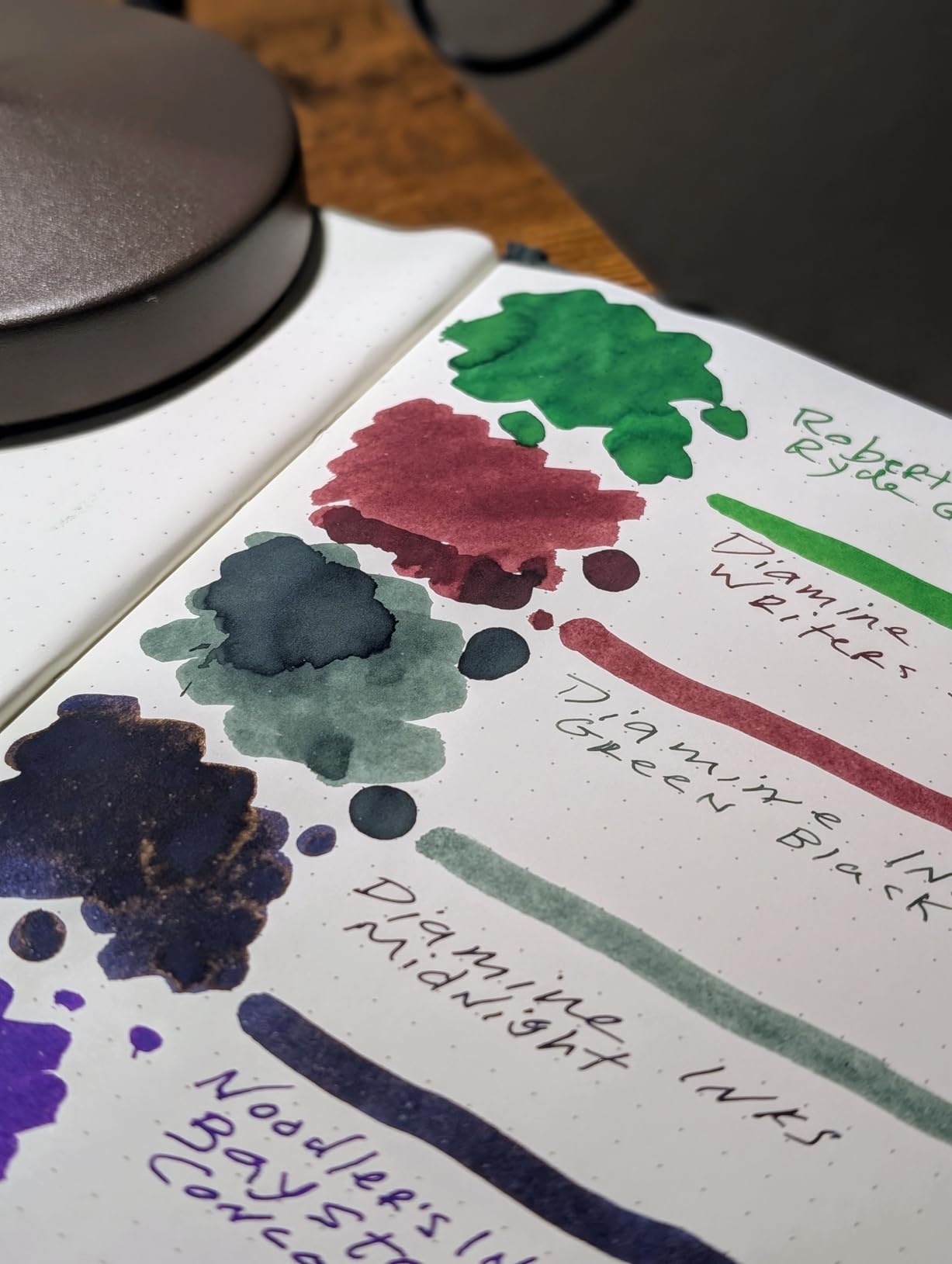 Diamine Fountain Pen Ink 30ml - 3 x Bottles - Writers Blood & Midnight Blue & Green Black customer photo 1