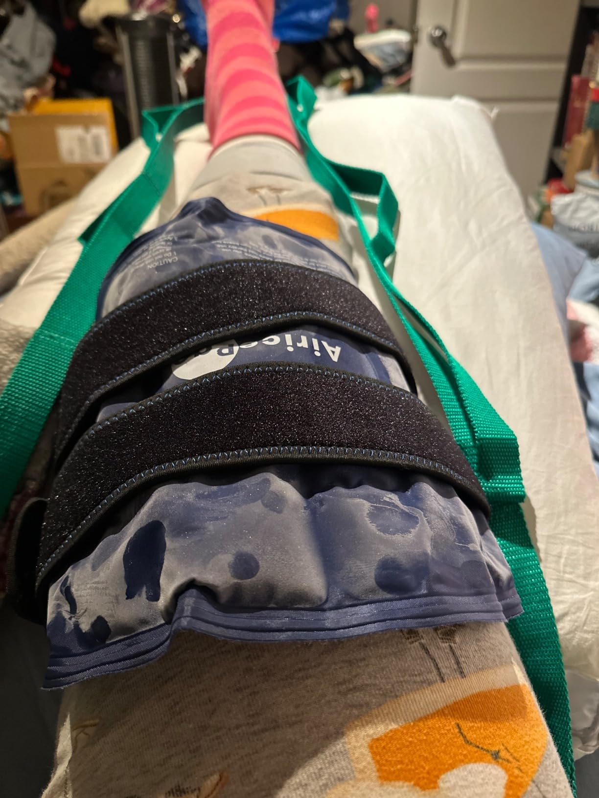 Trideer Stretching Strap with Loops & Leg Lifter, Non-Elastic PT Strap | Leg Lifter Mobility Aid, Multi-Loop Grip Control, Home Recovery Support customer photo 1