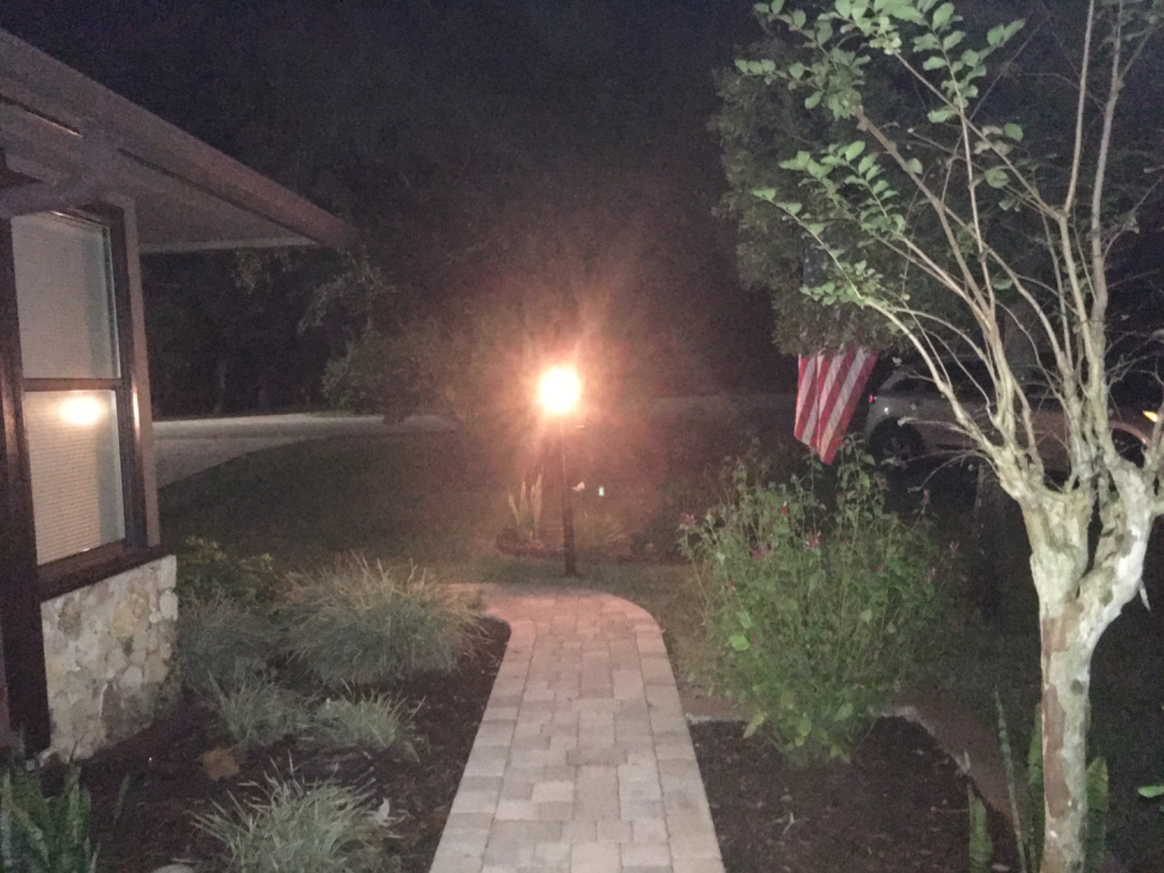 Windben Outdoor Post Light, Waterproof, 16.5in, Matte Black | Cast Aluminum Anti-Rust, Tempered Glass Panels, Comes with Pier Mount Base, For Garden, Yard, Driveway customer photo 2