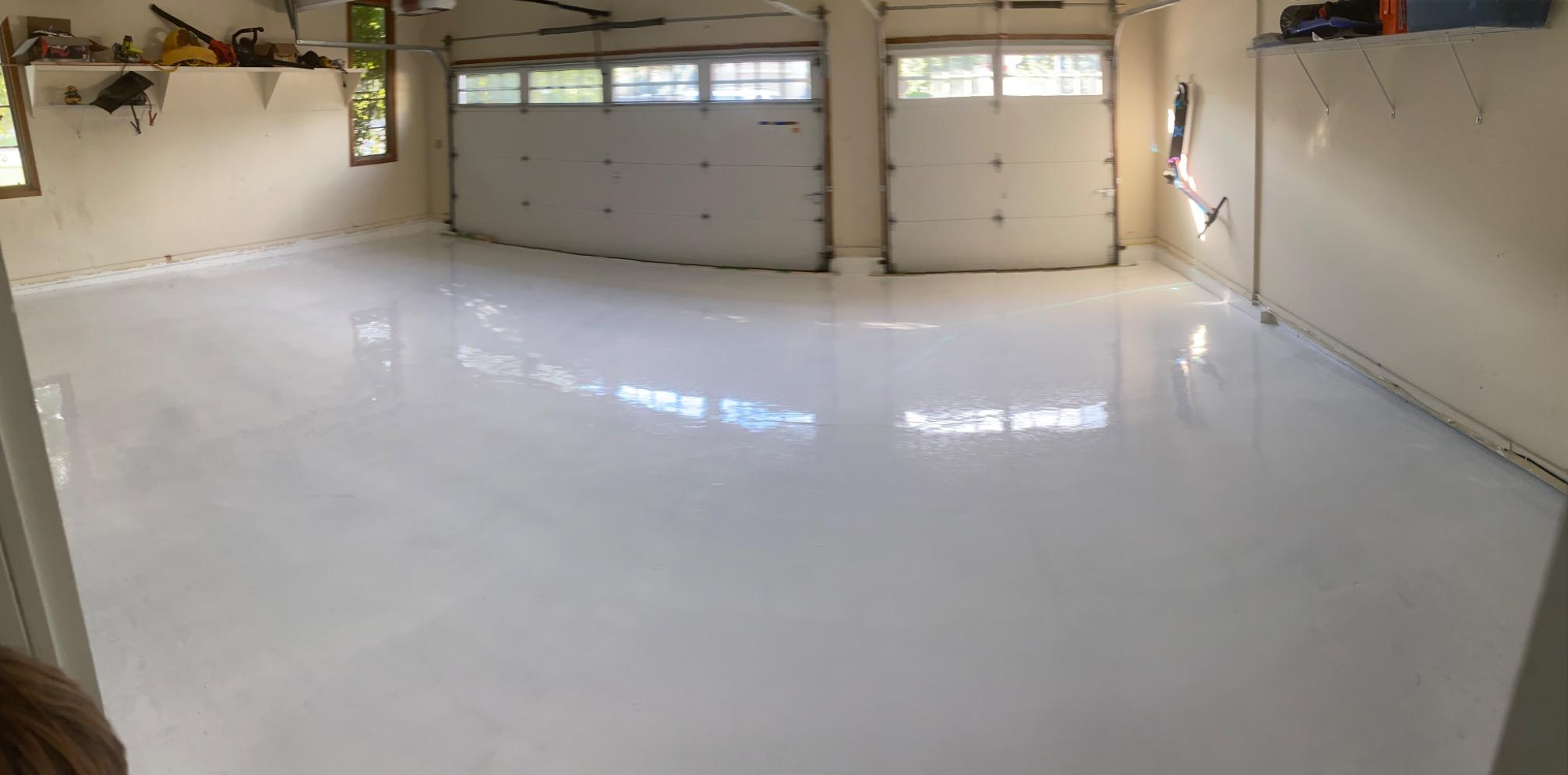 Colored Epoxies Dove Gray Garage Floor Epoxy Kit, 3 Epoxy Resin Gallon | Made in USA, 100% Solids, Self-Leveling Epoxy Floor Coating for Concrete & Plywood, Zero VOC, Abrasion & Chemical Resistant customer photo 2