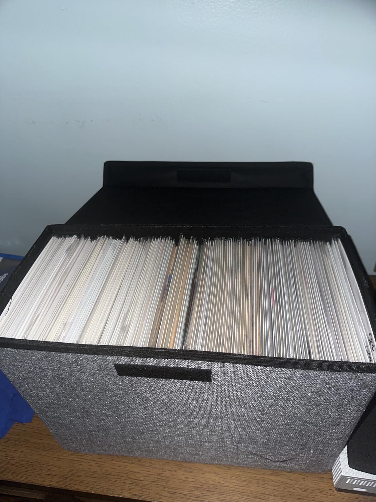 Leffis Comic Book Storage, Box 15.5 X 7.5 X 11.3, Collapsible Comic Short Box with Lids Holds 150 Comics Heavy Duty Comic Book Bin Container (1 pack, black) customer photo 1