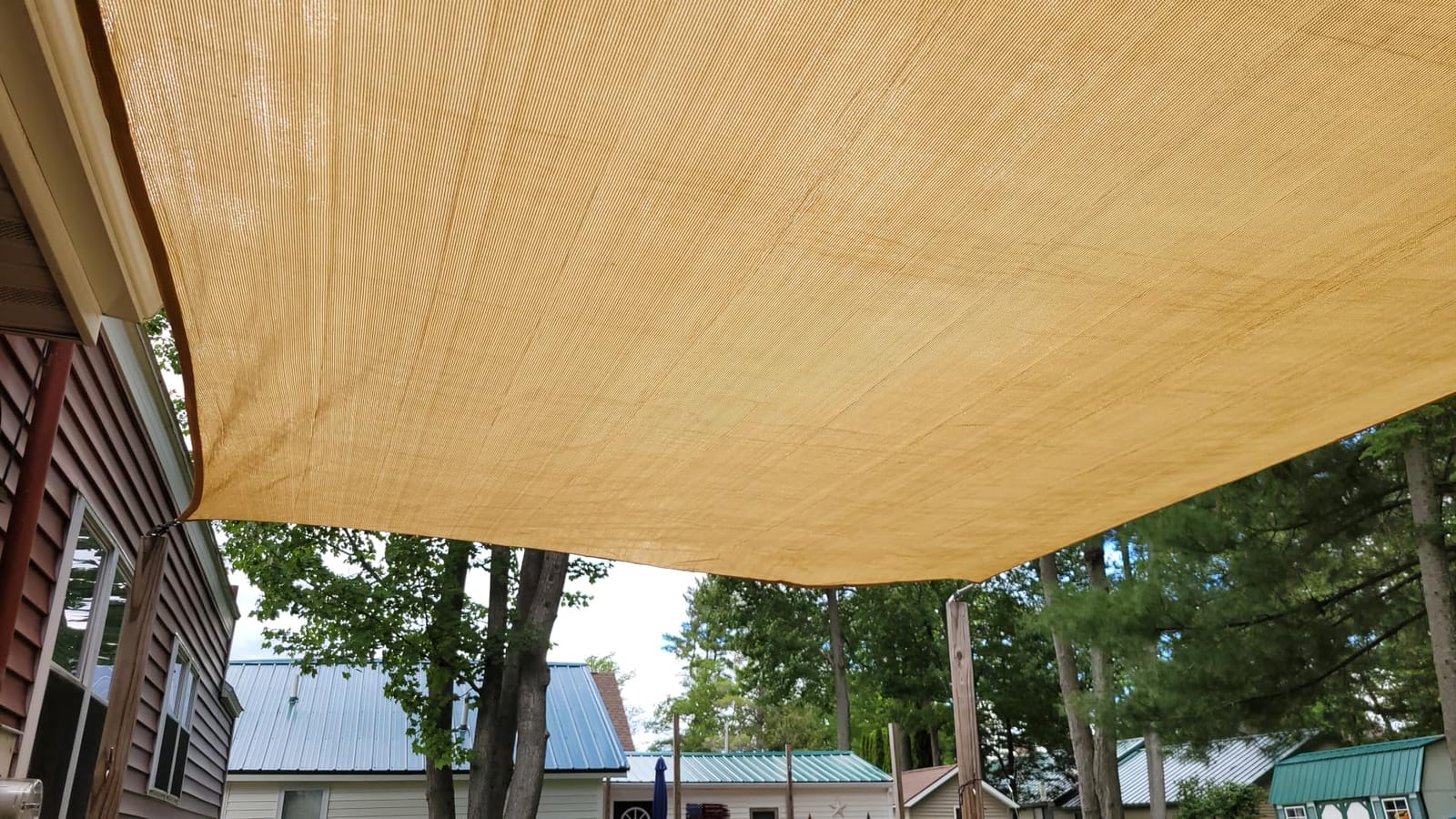 Amagenix 16'X20' Sun Shade Sail Rectangle Curved Edge Sand customer photo 2