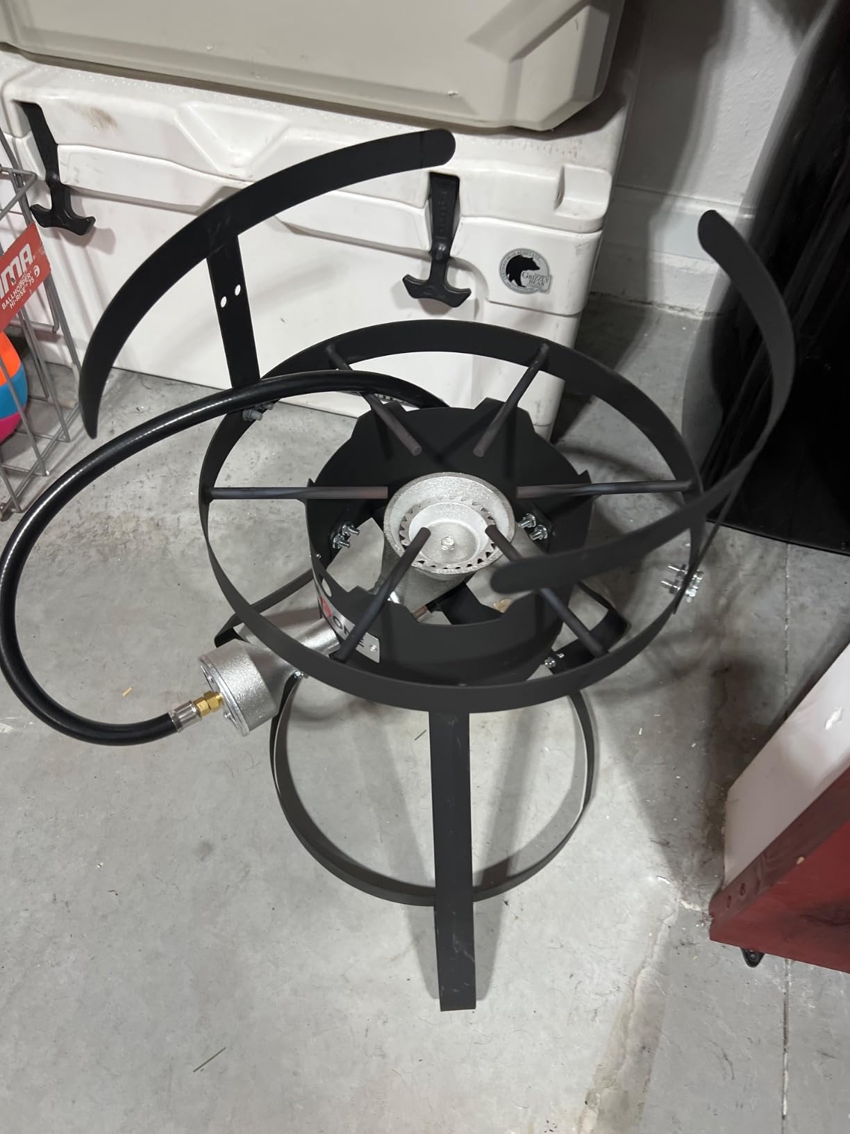 GasOne 30QT Turkey Fryer Set and Seafood Boil with Propane Gas Burner, Perforated Basket customer photo 2