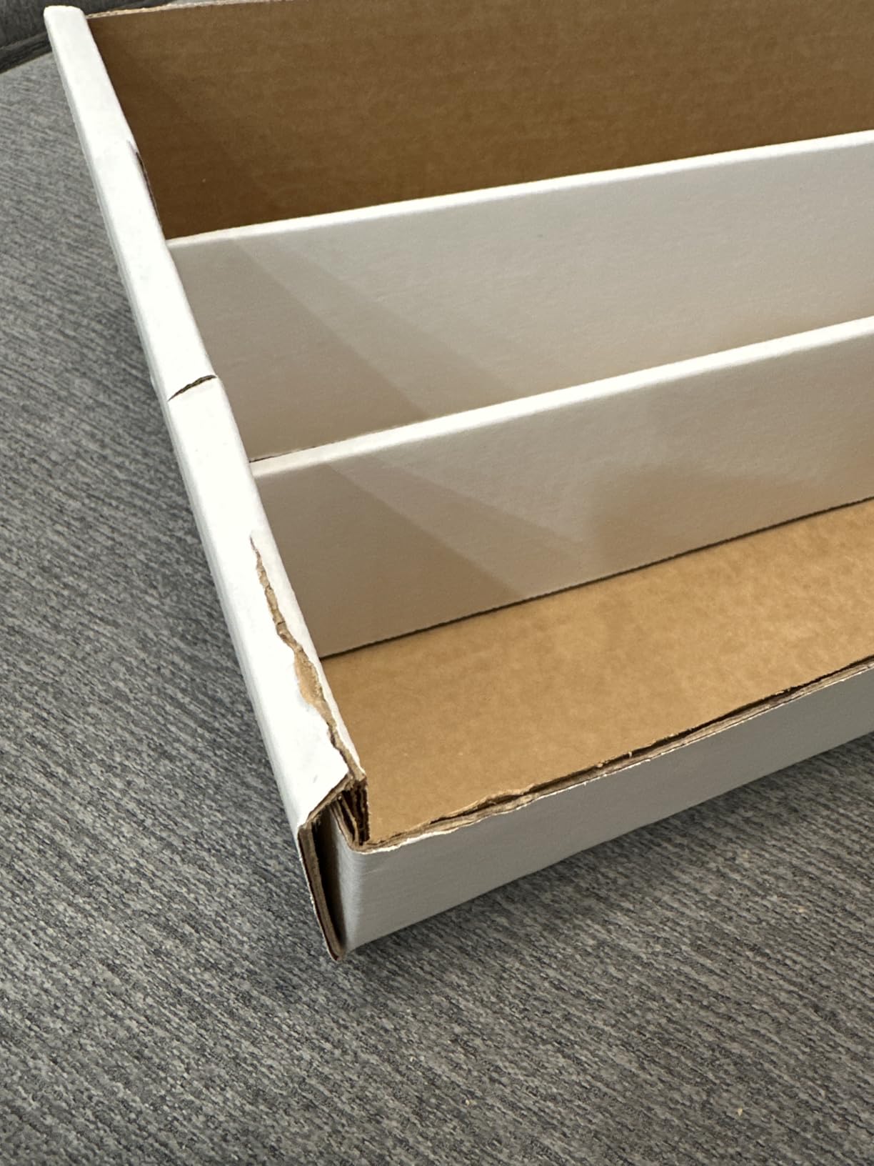 BCW Super Shoe Storage Boxes, Holds 3,000 Cards or 600 Toploaders, 5 Pack | Each three-row box holds 3,000 standard or 4,200 gaming cards, or over 600 3x4 toploaders, with divider compatibility. customer photo 2