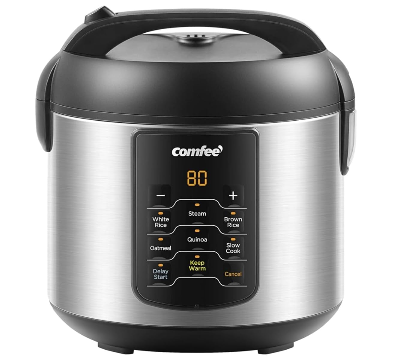COMFEE' Rice Cooker with 6 Functions, 4-Cups Uncooked Rice | multi cooker, slow cook, steam, saute, warm, 6 one-touch programs for brown rice, quinoa and oatmeal customer photo 1