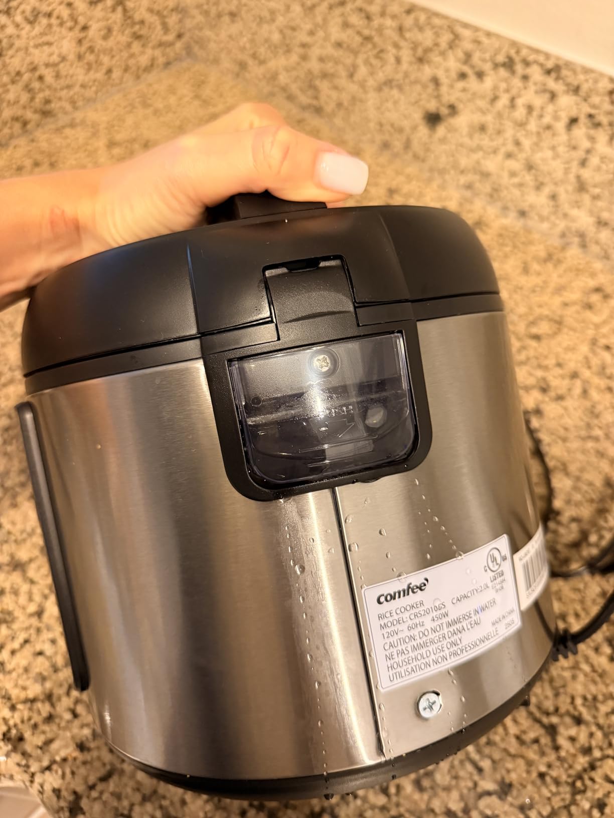 COMFEE' Rice Cooker with 6 Functions, 4-Cups Uncooked Rice | multi cooker, slow cook, steam, saute, warm, 6 one-touch programs for brown rice, quinoa and oatmeal customer photo 2