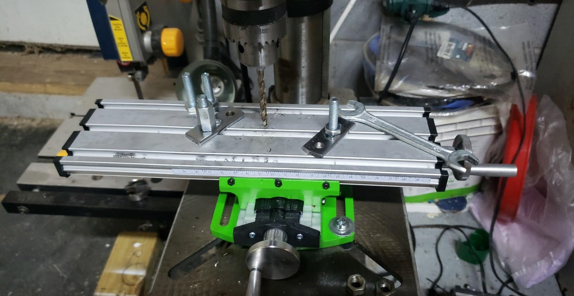 12.2 Inches Milling Machine Worktable, Multifunction Mill Working Table, X-Y Axis Milling Machine for Mini Drill and Drill Bracket customer photo 1