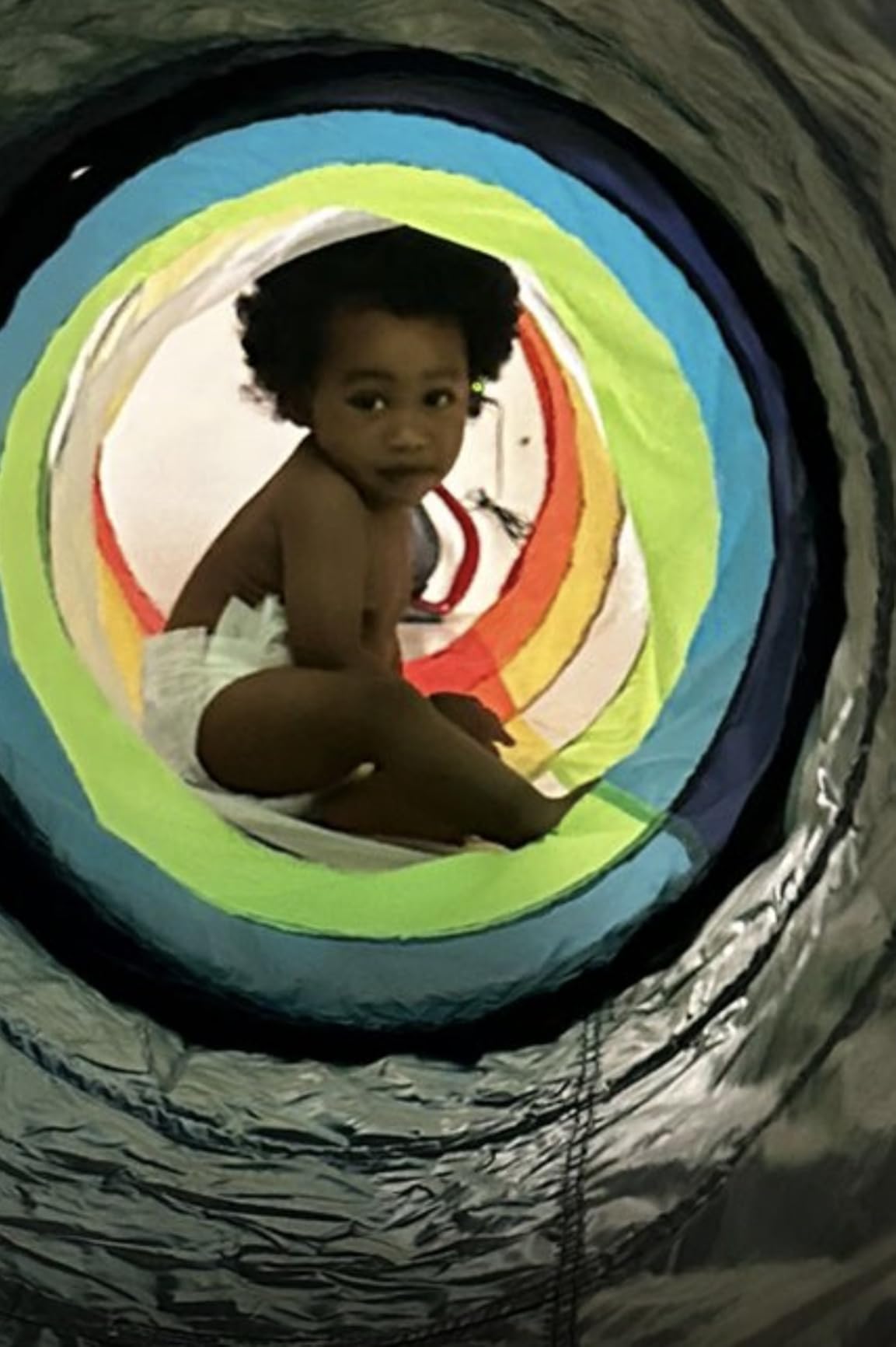Kids Play Tunnel for Toddlers, Colorful Pop Up Crawl Tunnel Toy for Baby or Pet with Breathable Mesh, Collapsible Gift for Boy and Girl Play Tunnel Indoor and Outdoor Game customer photo 1