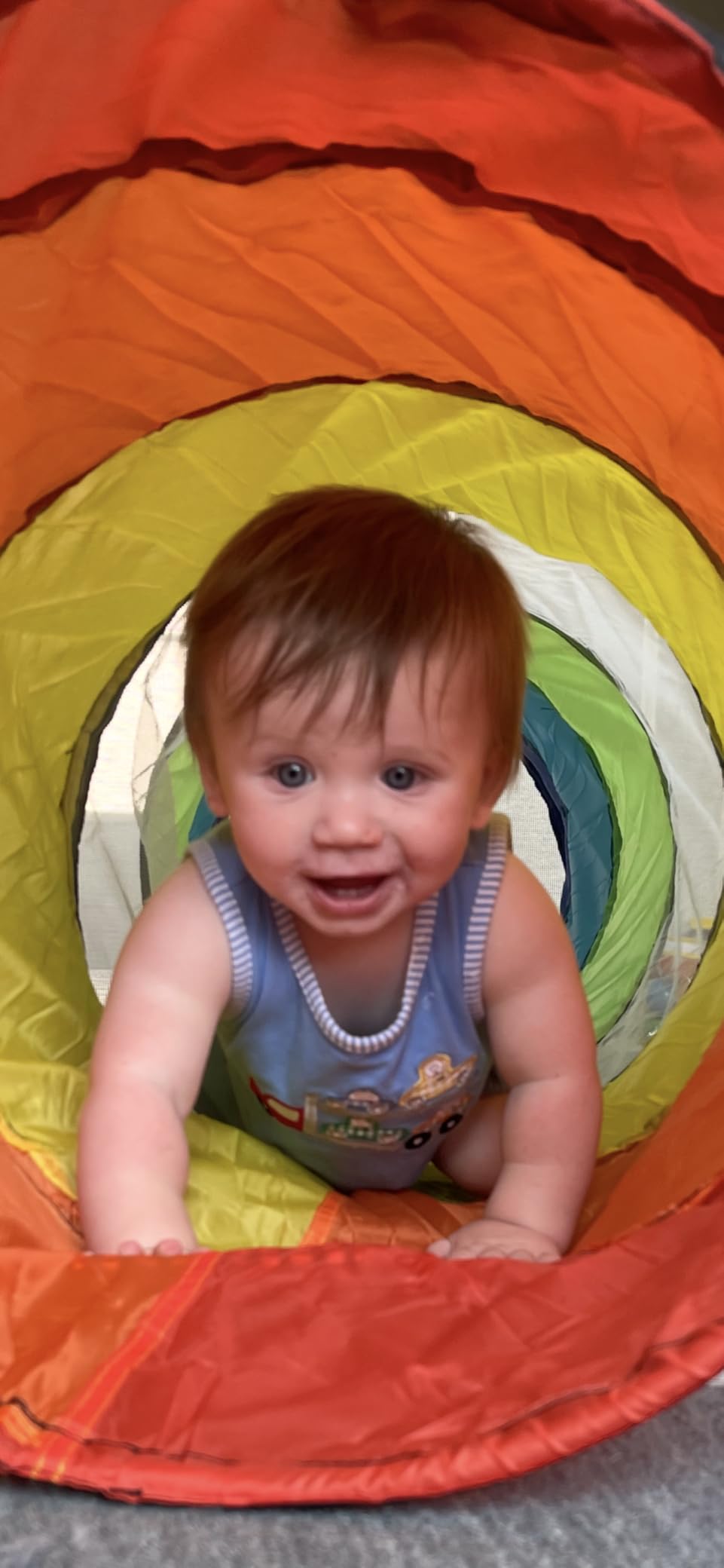 Kids Play Tunnel for Toddlers, Colorful Pop Up Crawl Tunnel Toy for Baby or Pet with Breathable Mesh, Collapsible Gift for Boy and Girl Play Tunnel Indoor and Outdoor Game customer photo 2