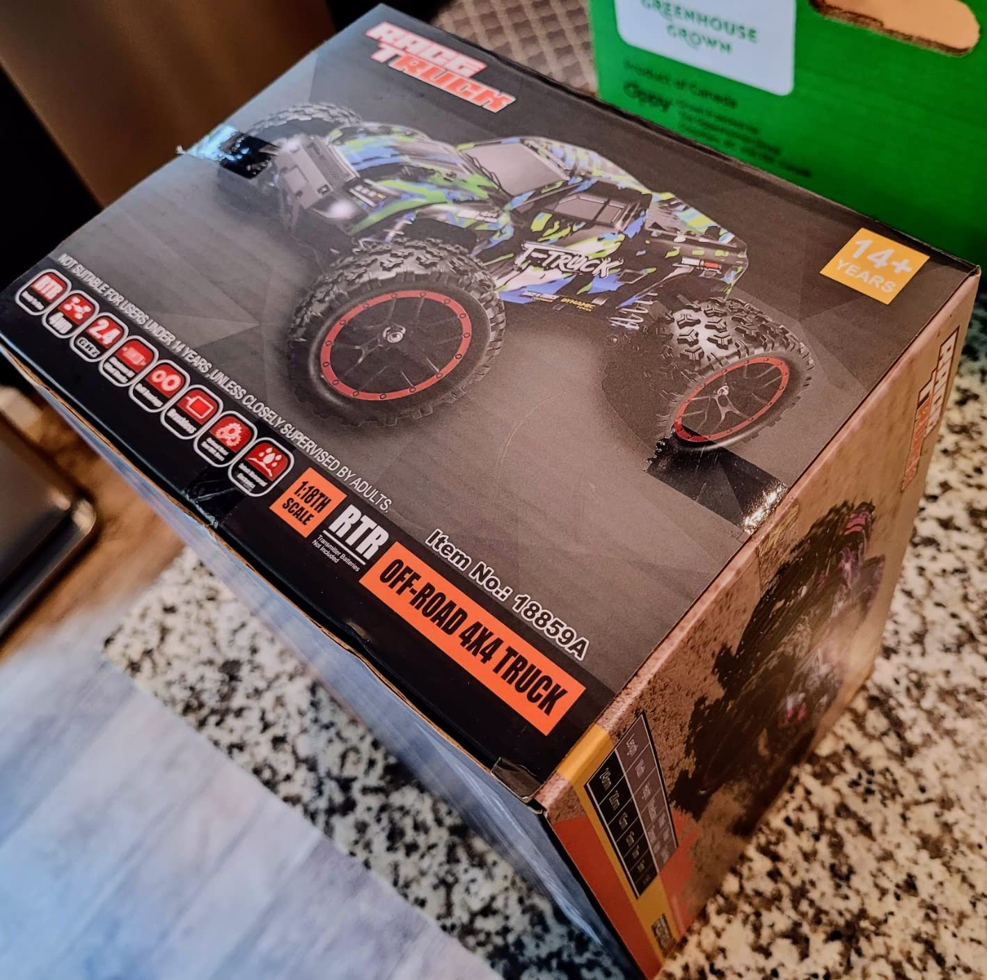 HAIBOXING 18859A 1/18 Brushless Fast RC Cars 4WD Off-Road Truck All Terrain | Fast Remote Control Truck 48 KM/H Speed for Adults and Kids, Boys Truck Toys Gifts, Extra Shell and Batteries Double the Fun customer photo 1