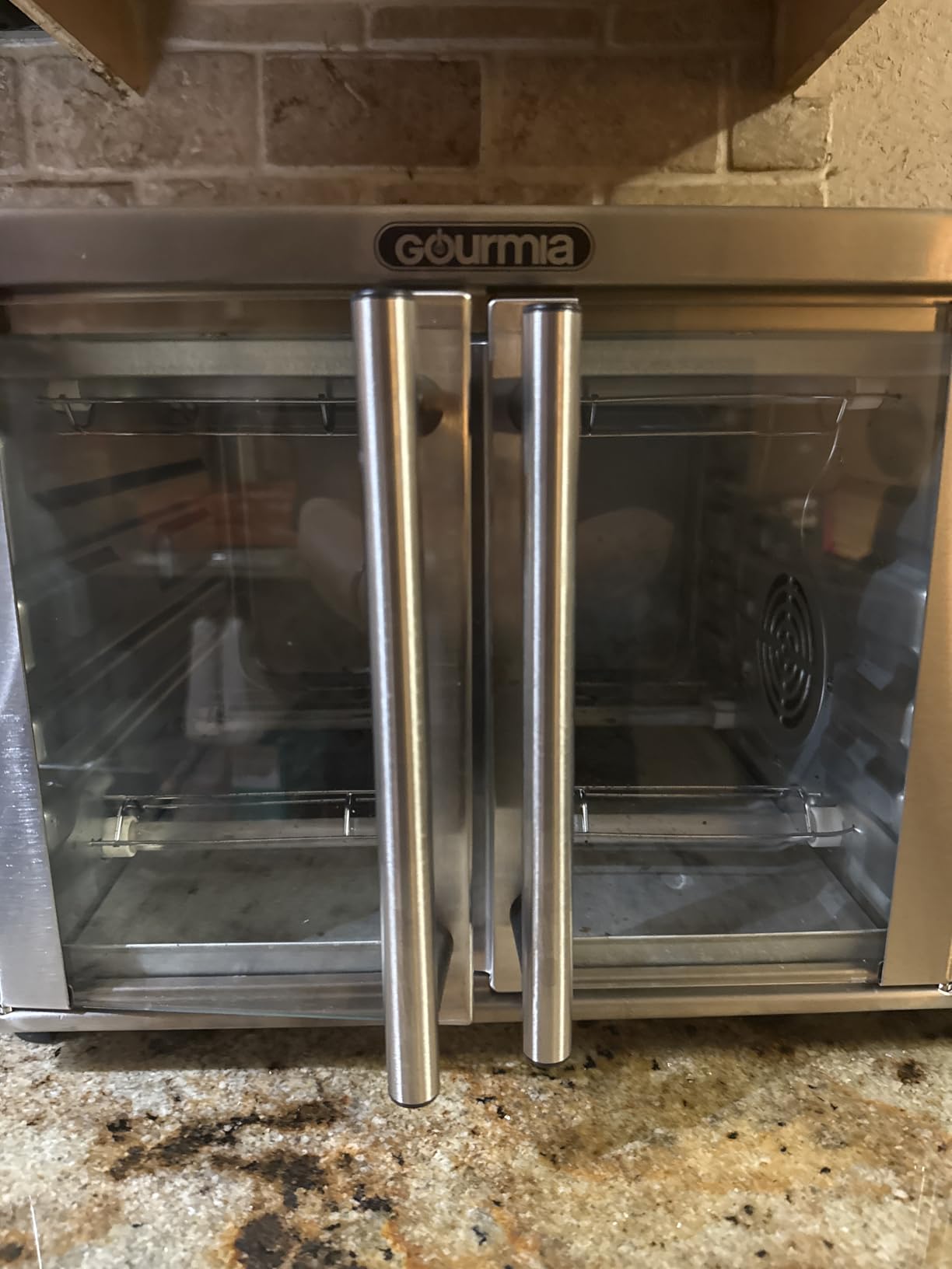 Gourmia French Door Air Fryer Toaster Oven - 6-Slice Capacity, FryForce 360°, Digital Display with 17 Cooking Presets, Stainless Steel customer photo 1
