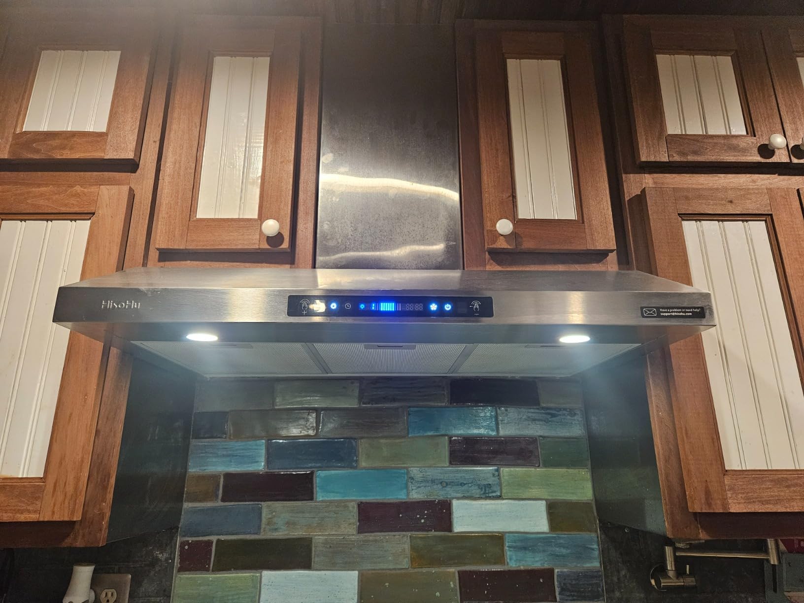 30 Inch Under Cabinet Range Hood with 1200 CFM, 3 Speed Gesture Sensing, Ducted Kitchen Vent Hood & Touch Control Panel, Stainless Steel Stove Vent Hood with 2 LED Lights customer photo 2