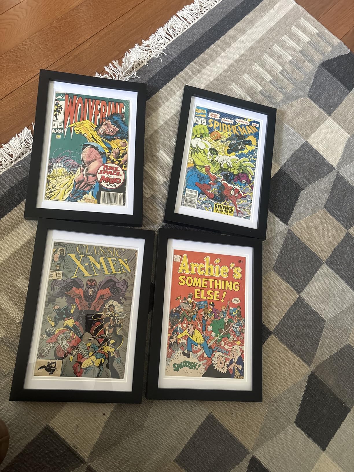 2 Pack Comic Book Frame Black with White Mat 6 3/4