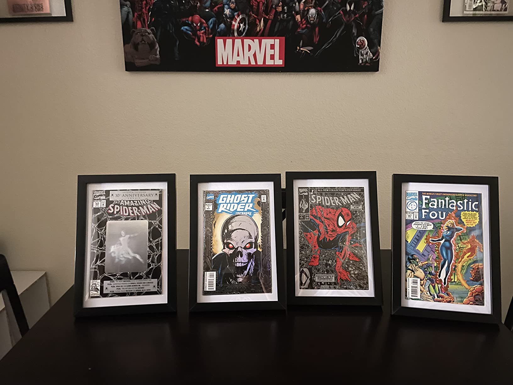 2 Pack Comic Book Frame Black with White Mat 6 3/4