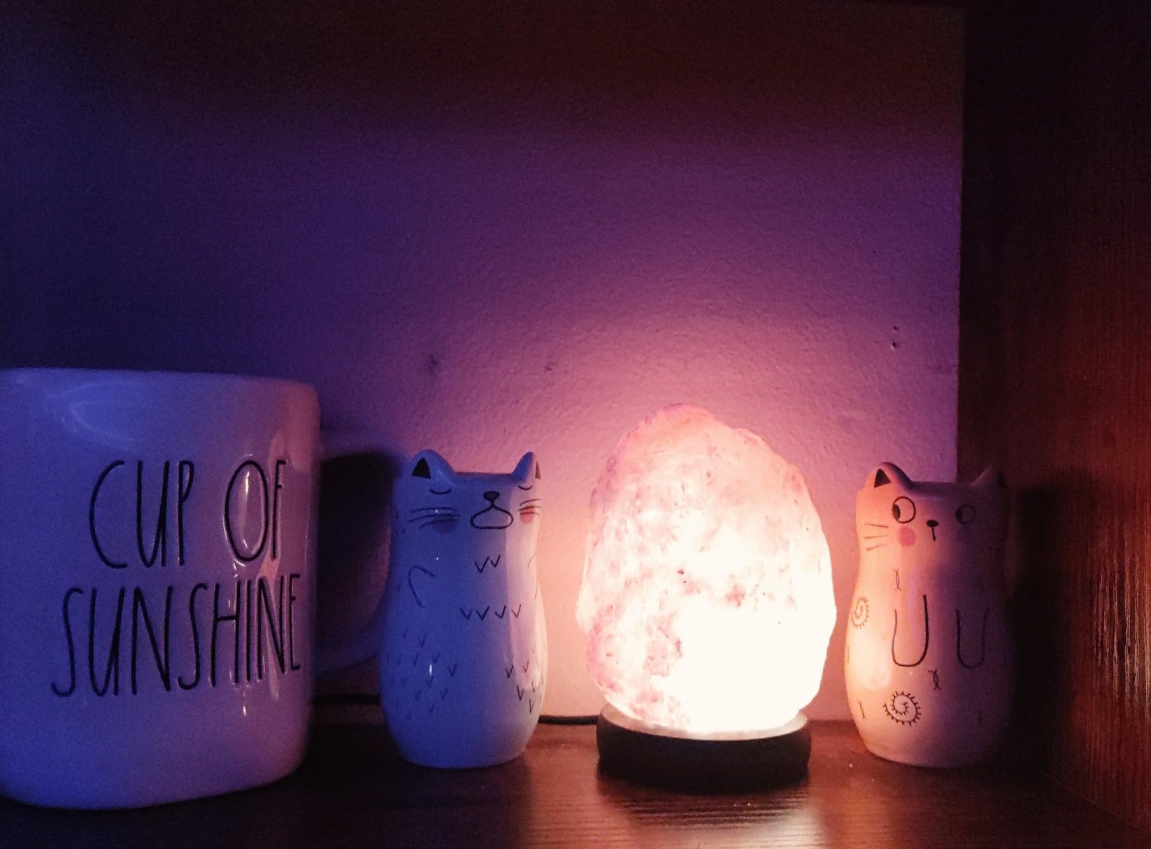 pursalt Himalayan Salt Lamp with Remote 5.5 Inches (1.65 Lbs), 16 Colors | 4 Light Modes, USB Powered, Dimmable Brightness, Large Natural Crystal Rock Lamp, Hand-Carved, Home Decor, Calming Glow, Gift customer photo 2