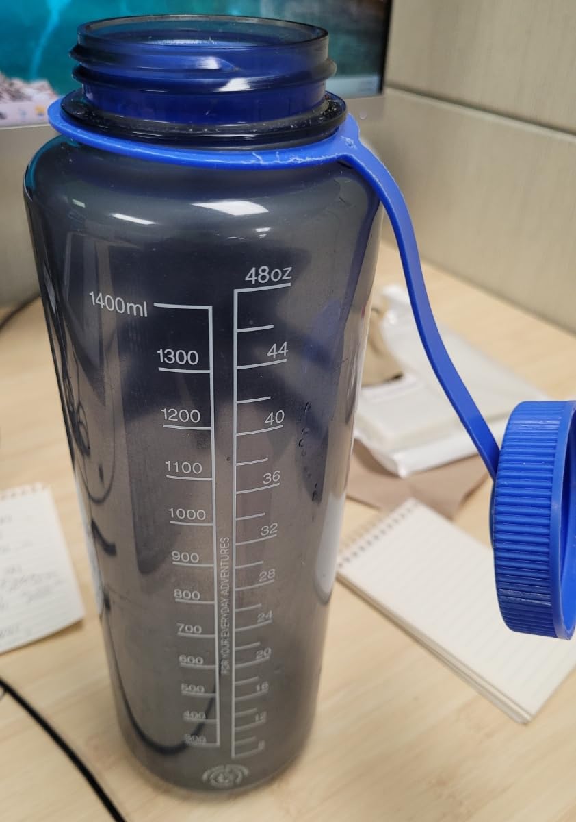 Nalgene Sustain Tritan BPA-Free Water Bottle Made with Material Derived from 50% Plastic Waste (using ISCC certified mass balance), 48 OZ, Wide Mouth, Cosmo customer photo 1