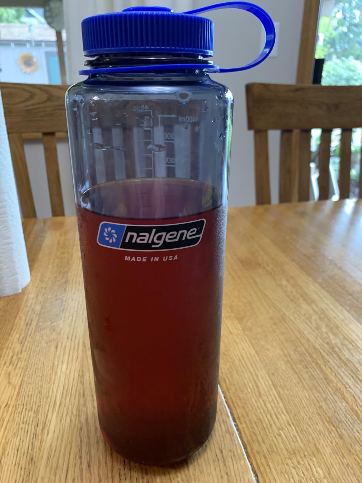 Nalgene Sustain Tritan BPA-Free Water Bottle Made with Material Derived from 50% Plastic Waste (using ISCC certified mass balance), 48 OZ, Wide Mouth, Cosmo customer photo 2