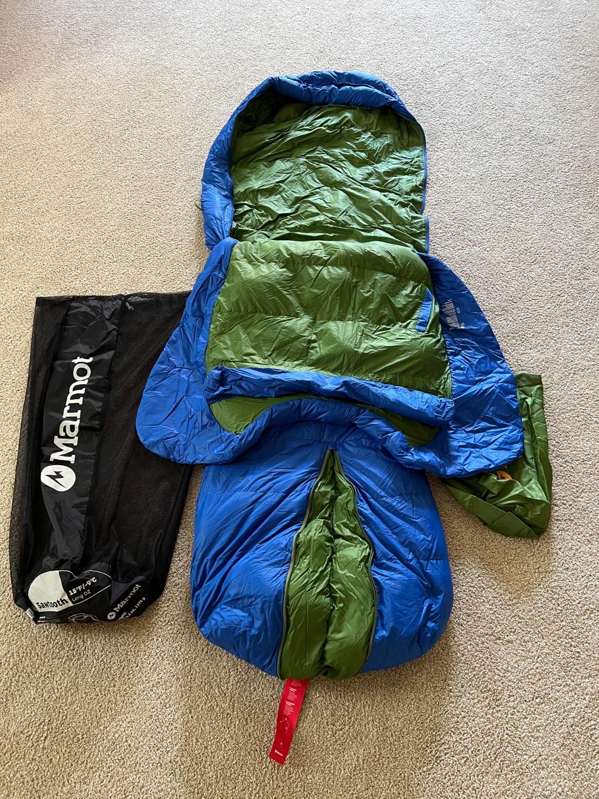 Marmot Mens Sawtooth Sleeping Bag customer photo 2