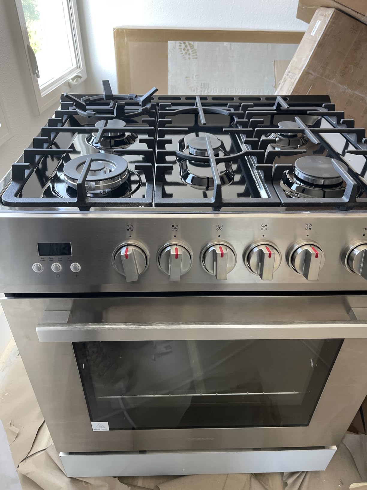 COSMO COS-305AGC 30 in. 5.0 cu. ft. Freestanding Single Oven Gas Range with 5 Burner Cooktop and Heavy Duty Cast Iron Grates in Stainless Steel customer photo 1