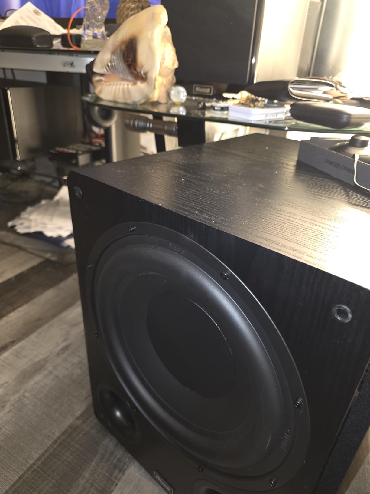 Fosi Audio Bluetooth Subwoofer Amplifier 2.1, BT30D Pro Subwoofer Amp with TPA3255 Chips 165W x2+350W & Bass Treble Control, 2.1 Channel Sub Amplifier for Desktop/Outdoor/Bookshelf Speakers customer photo 1