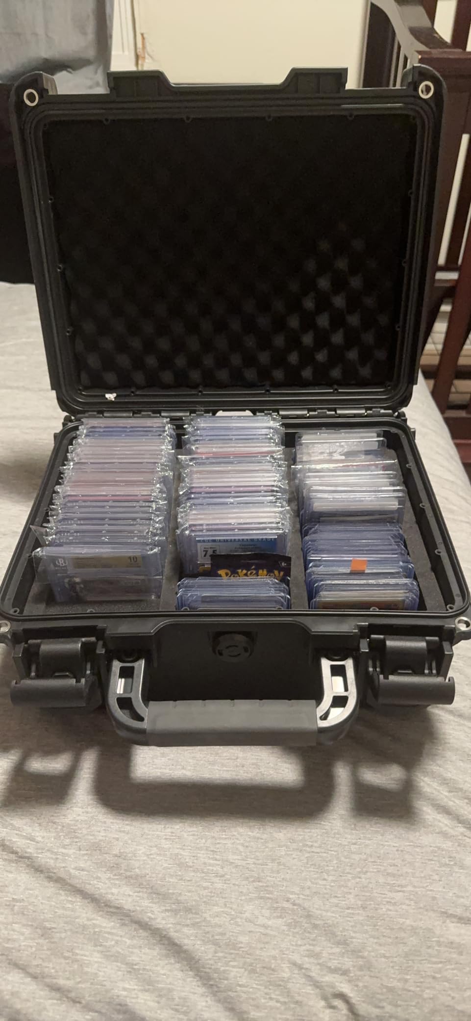 Waterproof Graded Card Storage Box for PSA CSG BGS SGC Magnetic Card Holder | Protective Trading Card Case, Organizer Case Holds 100+ Slabs, for MTG, TCG, Sport Card, Toploader, Hard Shell, Dustproof customer photo 2