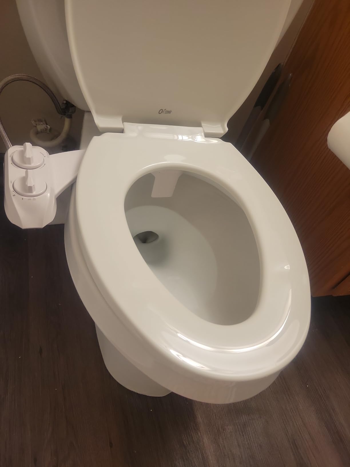 LUXE Bidet NEO 185 Plus - Dual Nozzle, Non-Electric Bidet Attachment for Toilet Seat, Patented Slide-In Install, 360° Self-Clean, EZ-Lift to Clean, Feminine & Rear Wash (Chrome) customer photo 1