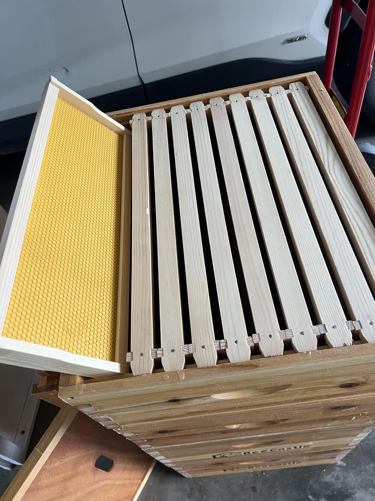BeeCastle 10 Frame Langstroth Bee Hive Coated with 100% Beeswax Includes Beehive Frames and Waxed Foundations (2 Deep Boxes & 2 Medium Boxes) customer photo 2